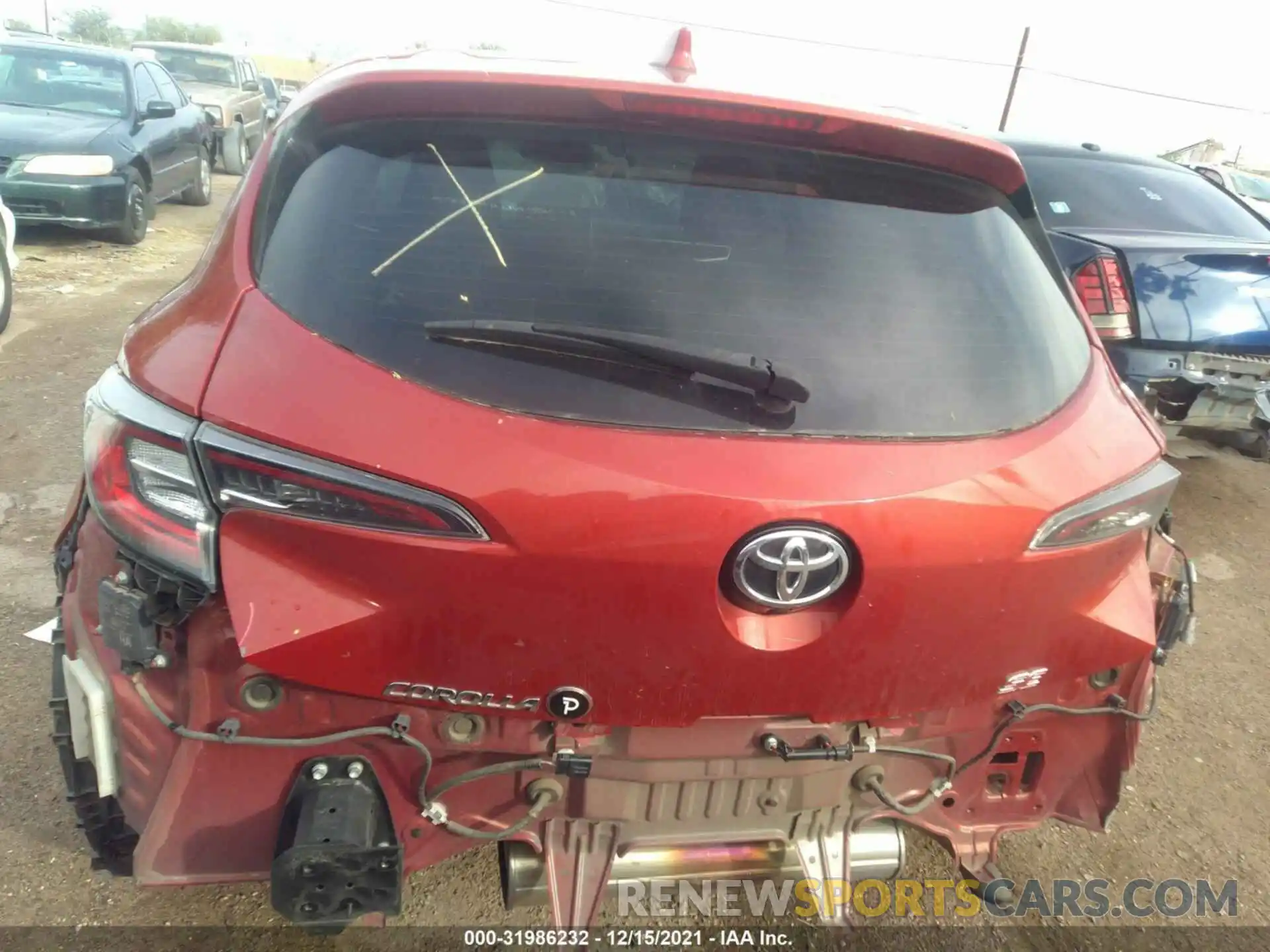 6 Photograph of a damaged car JTNK4RBE8K3043055 TOYOTA COROLLA HATCHBACK 2019