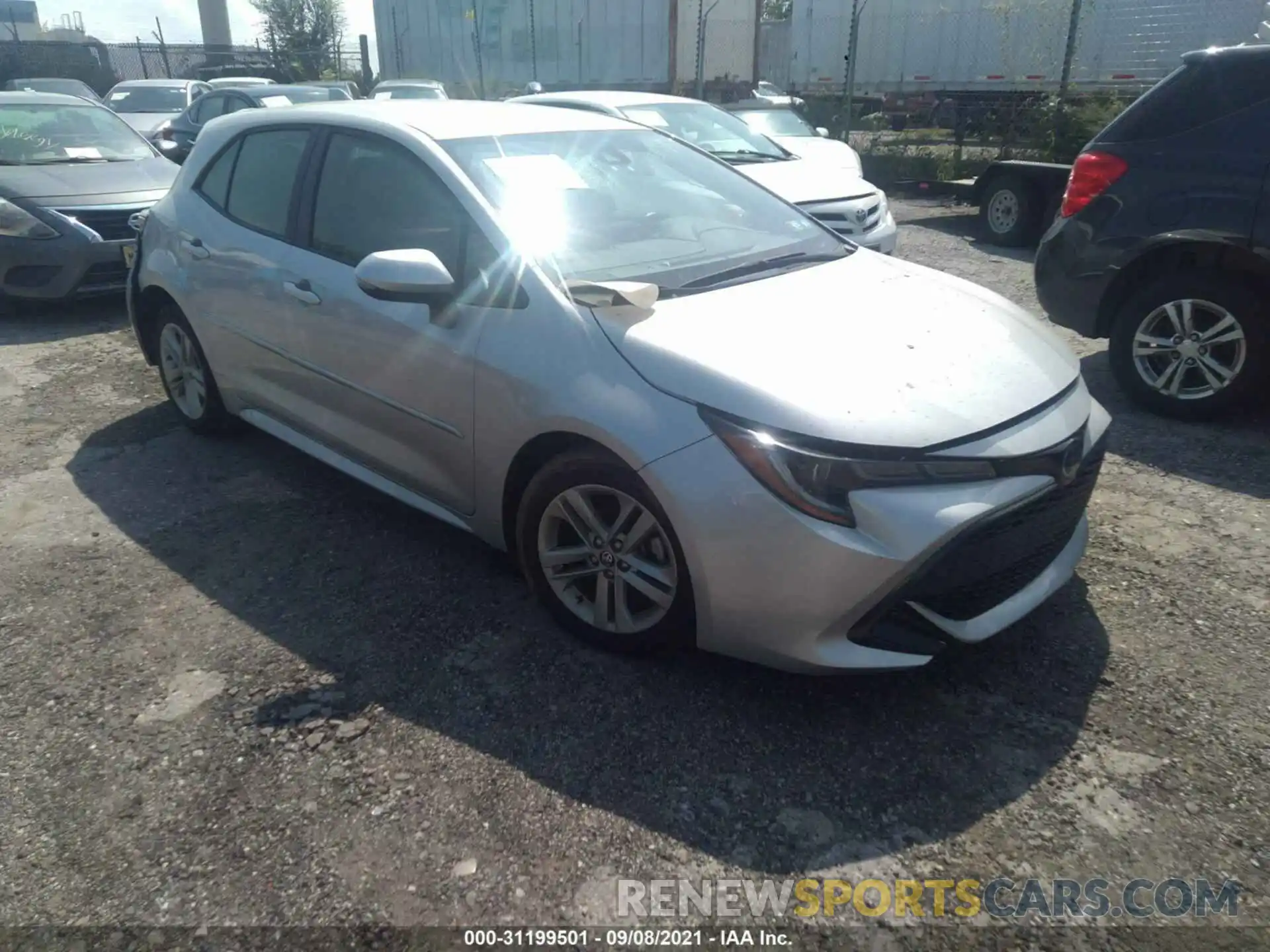 1 Photograph of a damaged car JTNK4RBE8K3045775 TOYOTA COROLLA HATCHBACK 2019