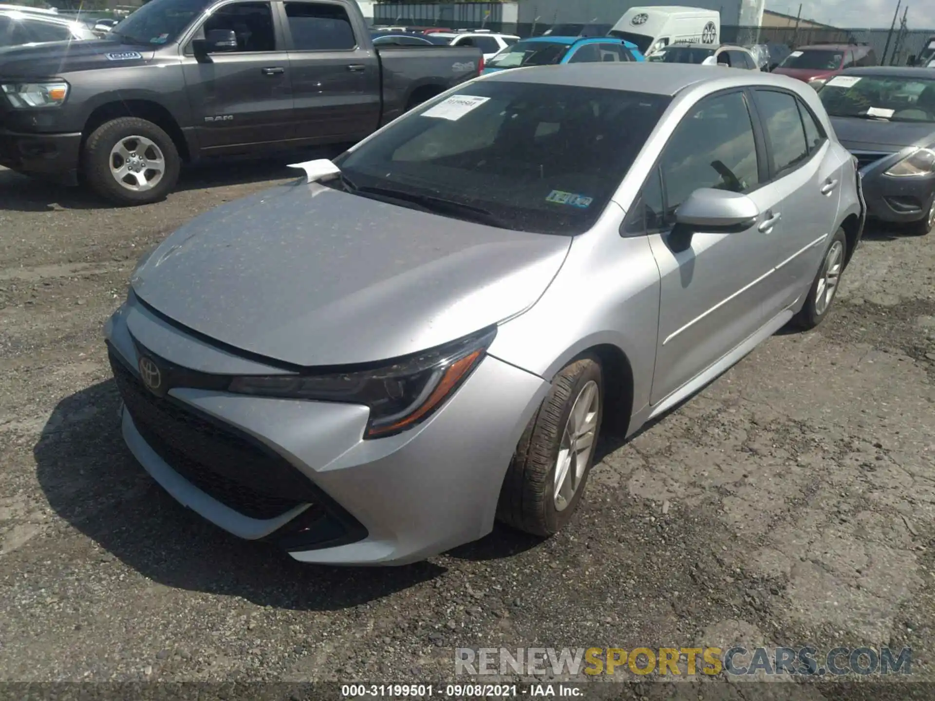 2 Photograph of a damaged car JTNK4RBE8K3045775 TOYOTA COROLLA HATCHBACK 2019