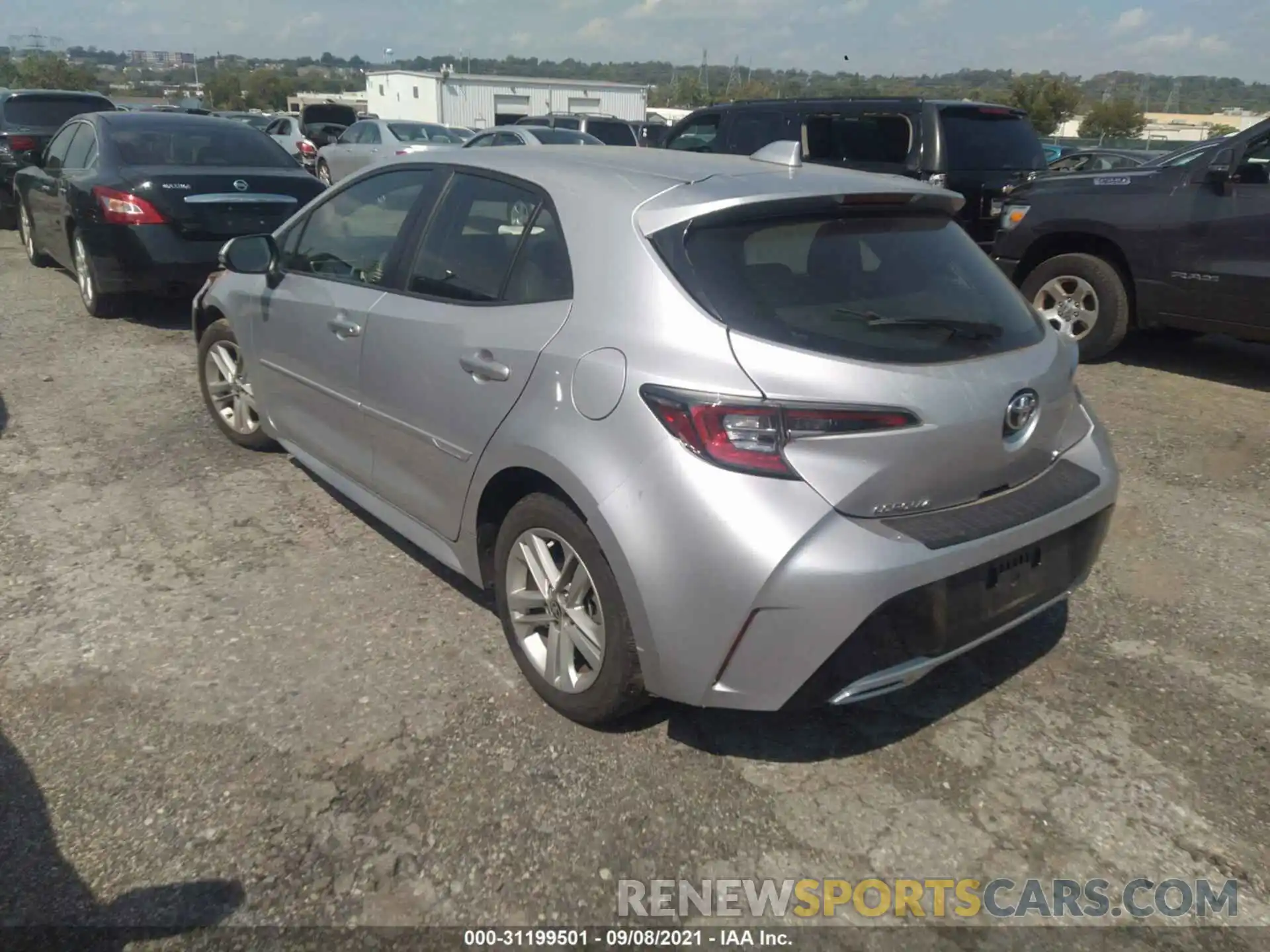 3 Photograph of a damaged car JTNK4RBE8K3045775 TOYOTA COROLLA HATCHBACK 2019