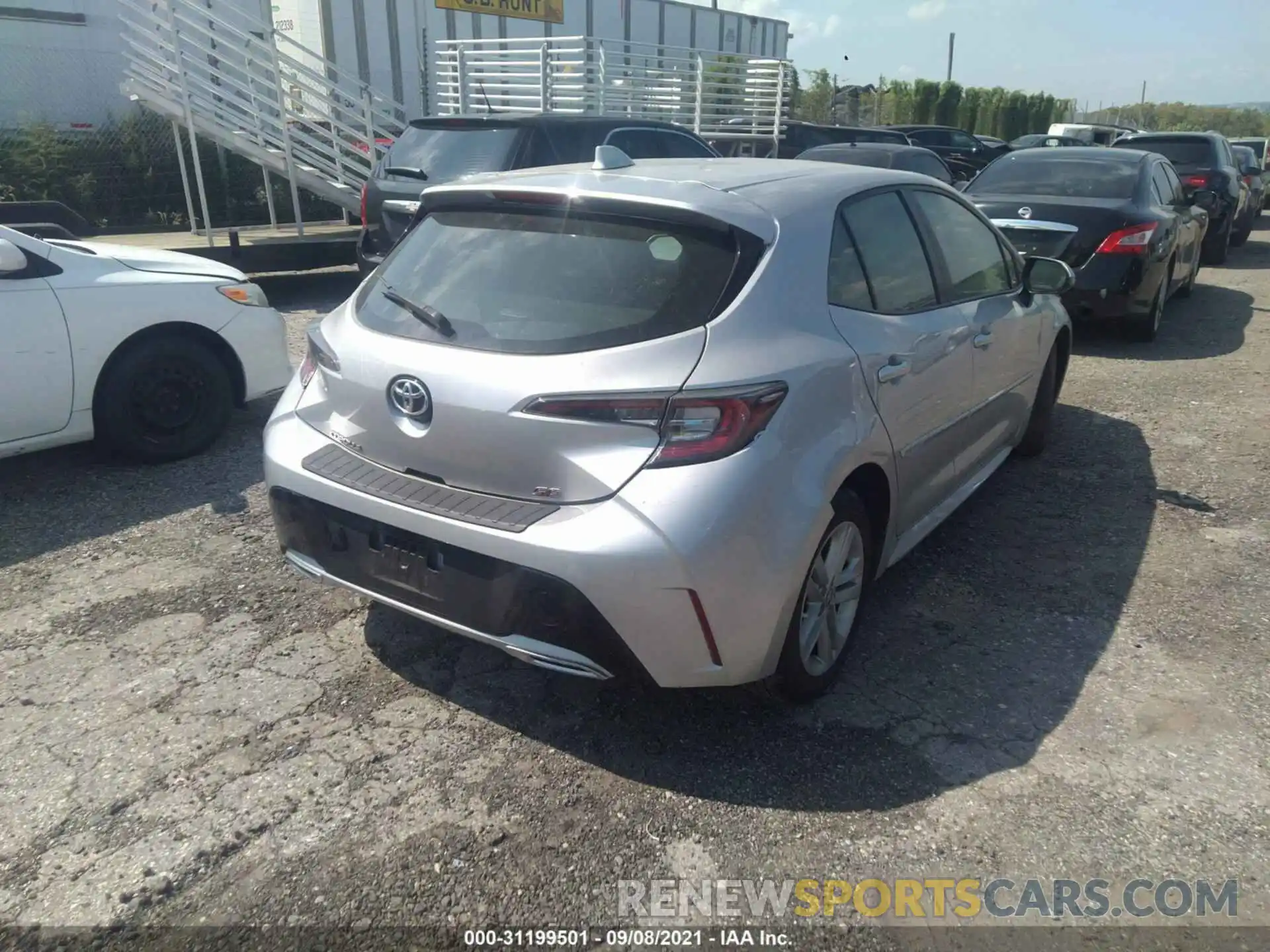 4 Photograph of a damaged car JTNK4RBE8K3045775 TOYOTA COROLLA HATCHBACK 2019