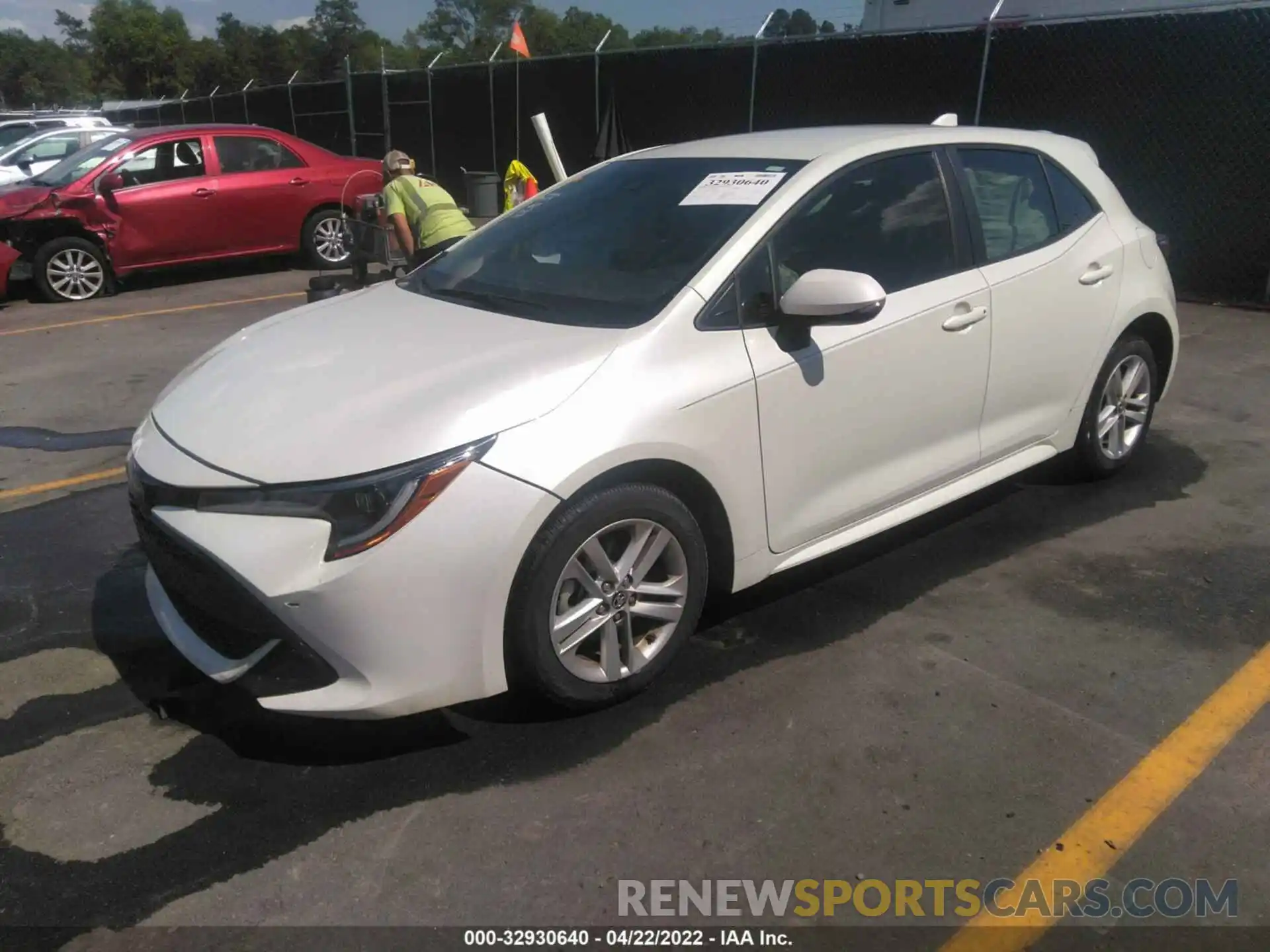 2 Photograph of a damaged car JTNK4RBE8K3047381 TOYOTA COROLLA HATCHBACK 2019