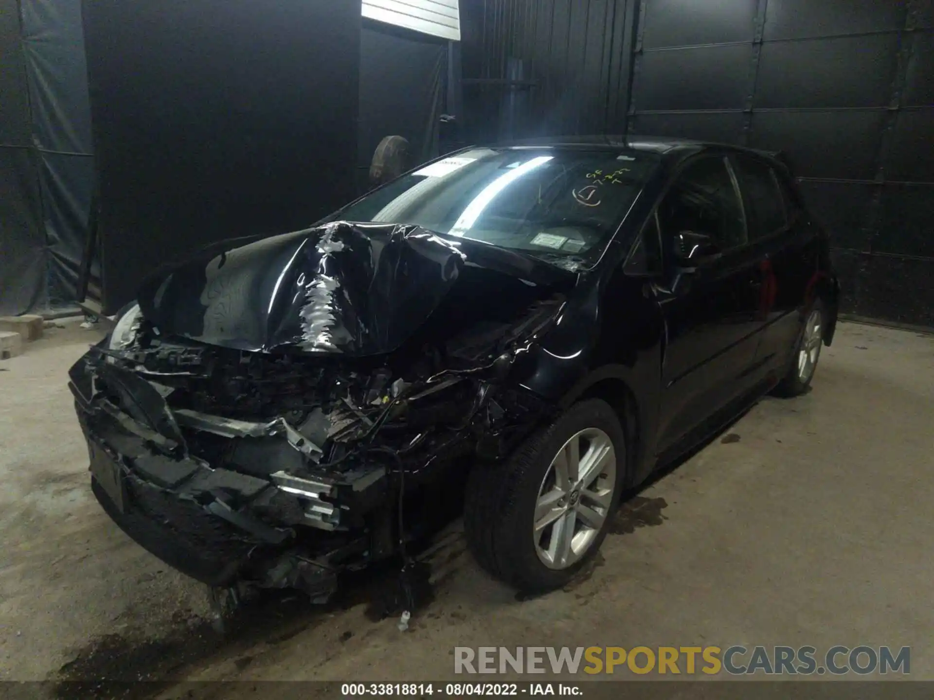 2 Photograph of a damaged car JTNK4RBE8K3049891 TOYOTA COROLLA HATCHBACK 2019