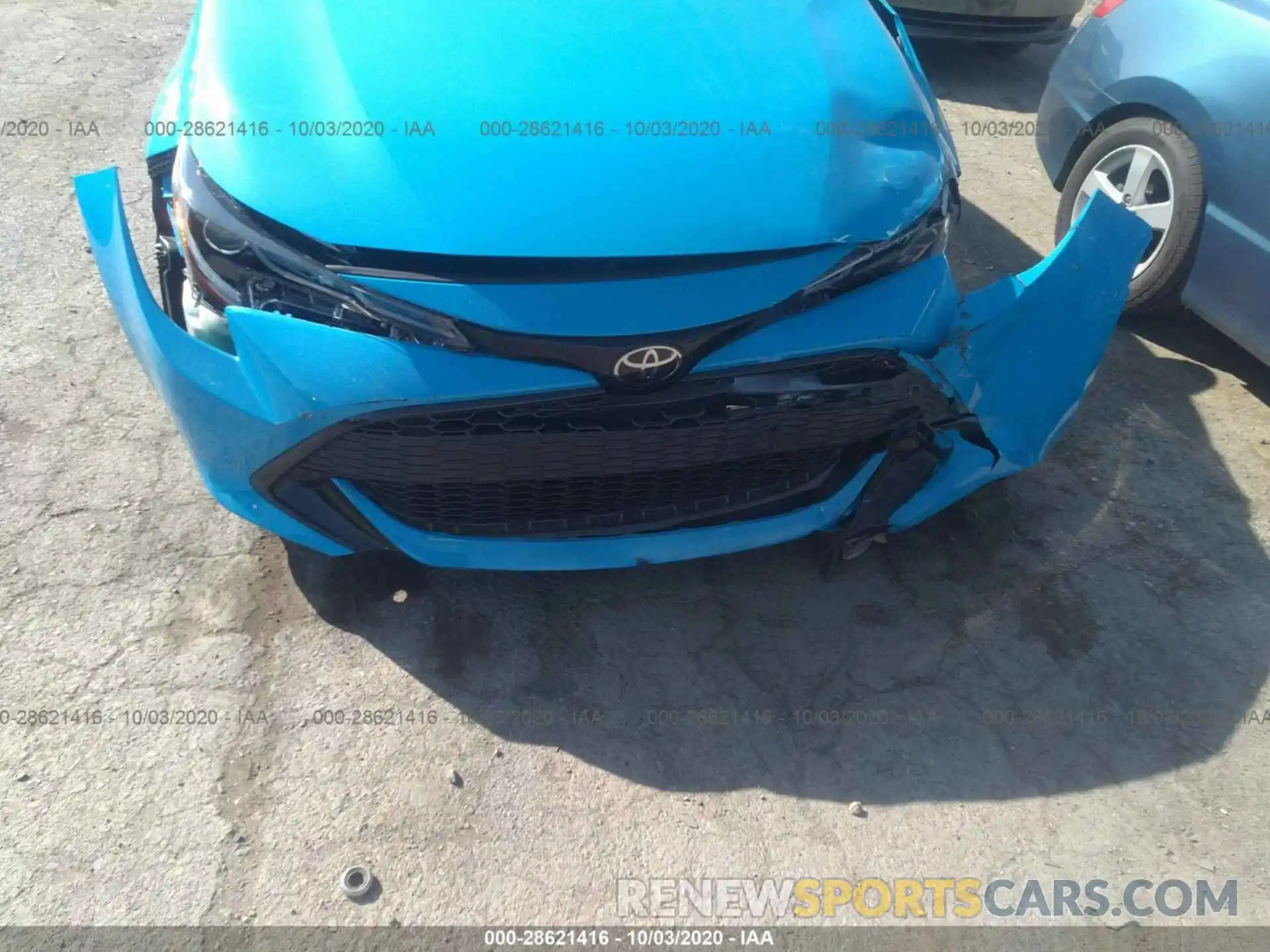 6 Photograph of a damaged car JTNK4RBE8K3051835 TOYOTA COROLLA HATCHBACK 2019