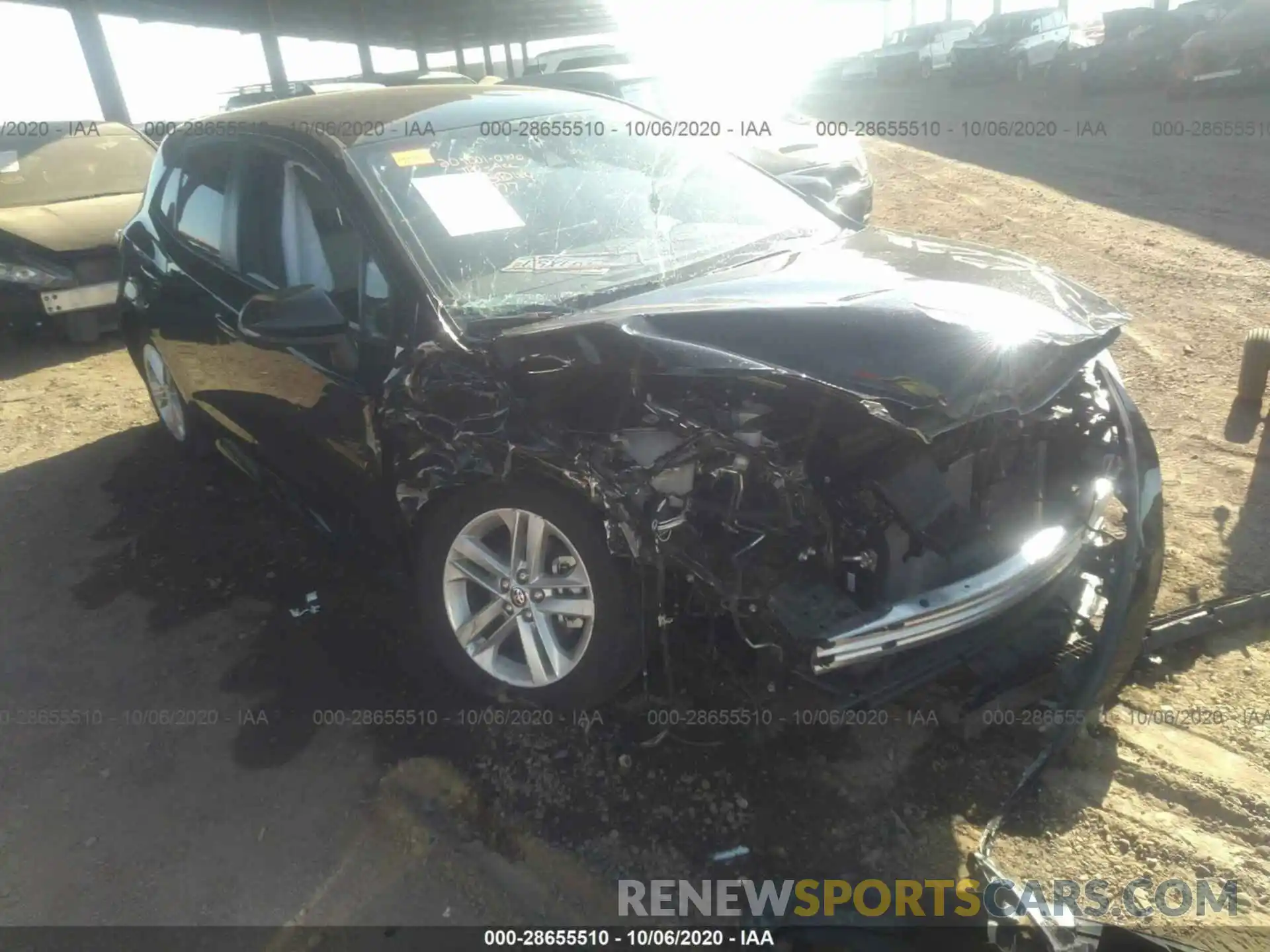 1 Photograph of a damaged car JTNK4RBE8K3052077 TOYOTA COROLLA HATCHBACK 2019