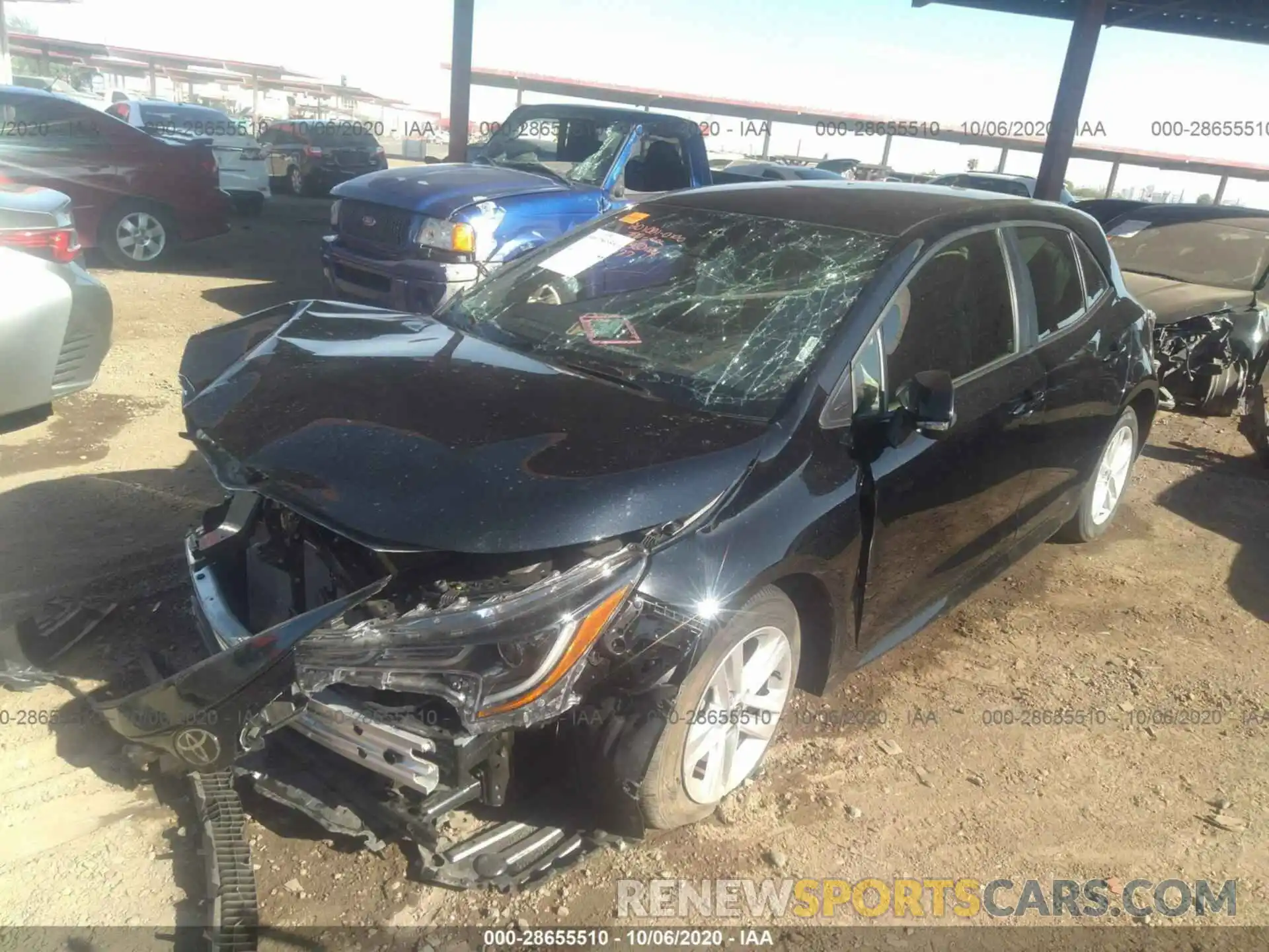 2 Photograph of a damaged car JTNK4RBE8K3052077 TOYOTA COROLLA HATCHBACK 2019