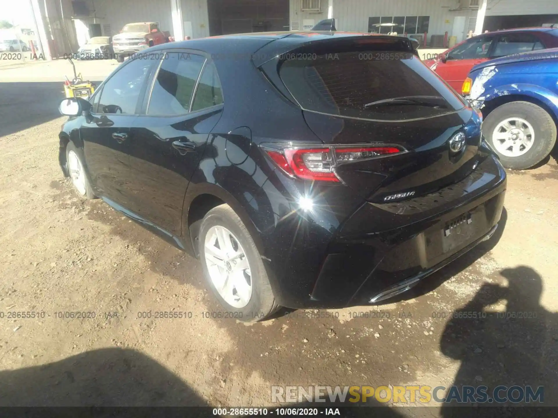 3 Photograph of a damaged car JTNK4RBE8K3052077 TOYOTA COROLLA HATCHBACK 2019