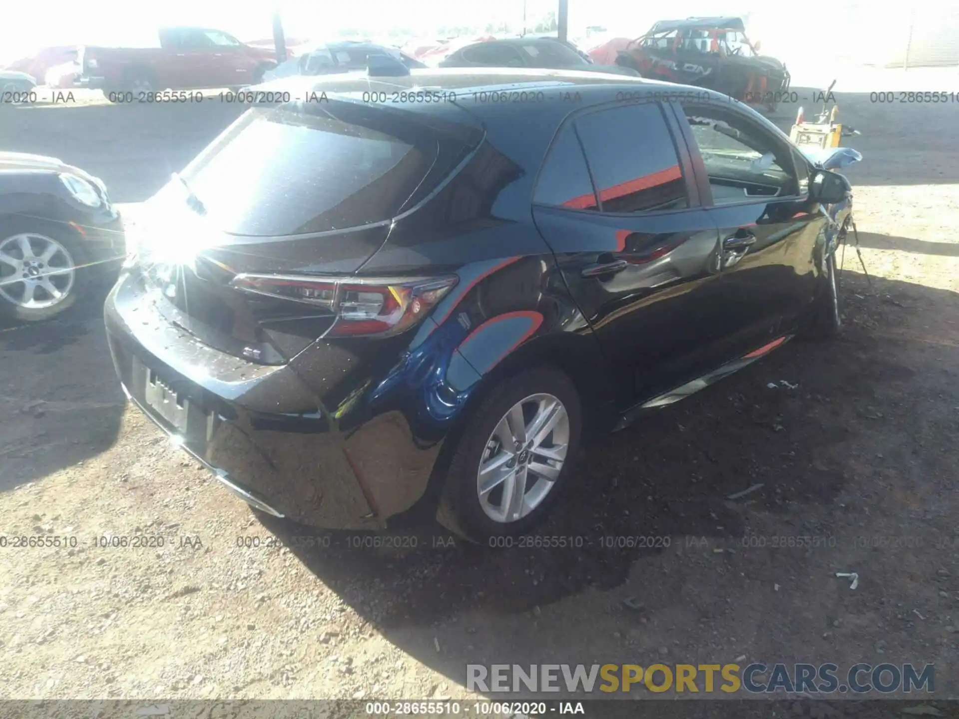 4 Photograph of a damaged car JTNK4RBE8K3052077 TOYOTA COROLLA HATCHBACK 2019