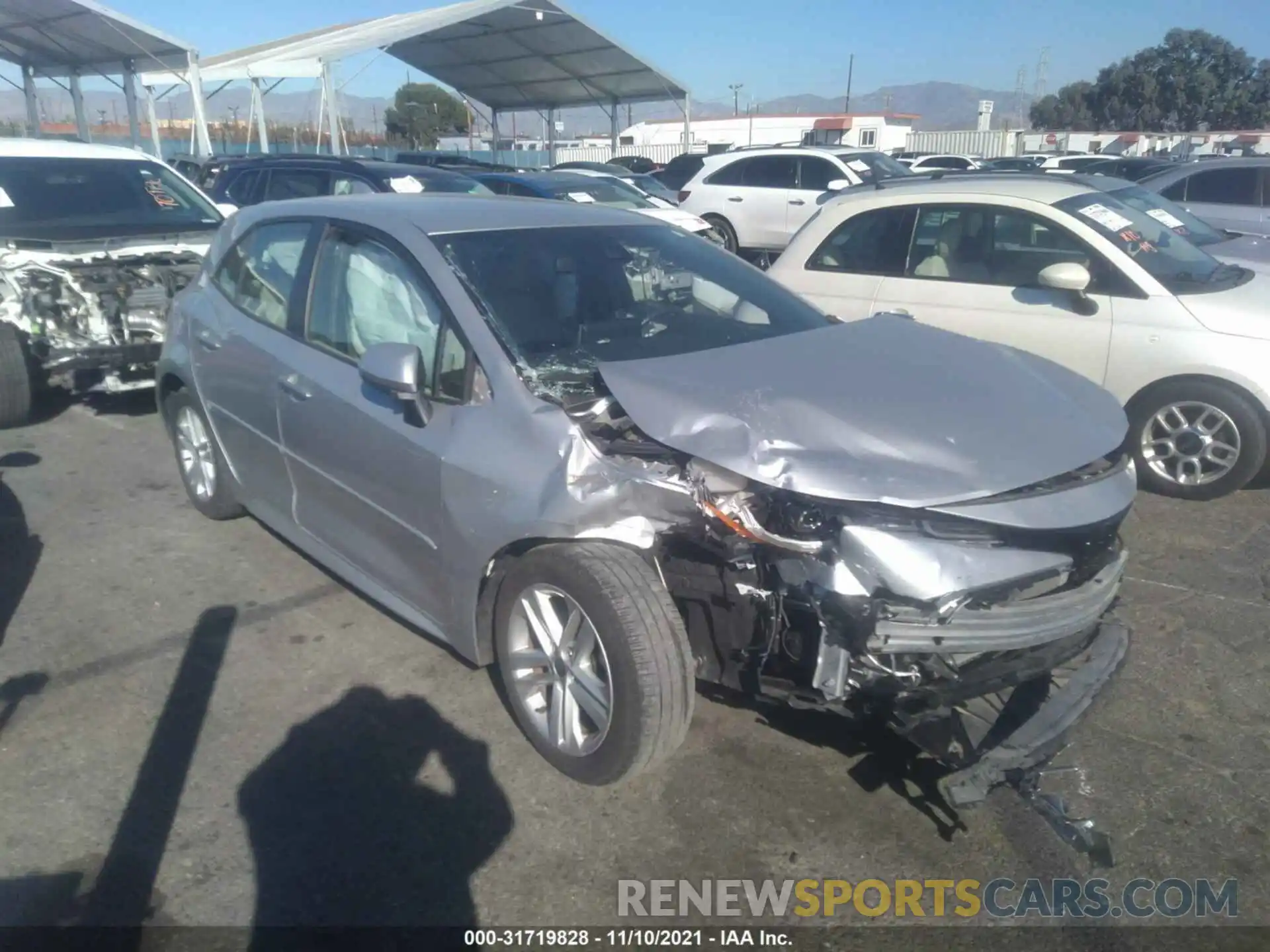 1 Photograph of a damaged car JTNK4RBE8K3062835 TOYOTA COROLLA HATCHBACK 2019