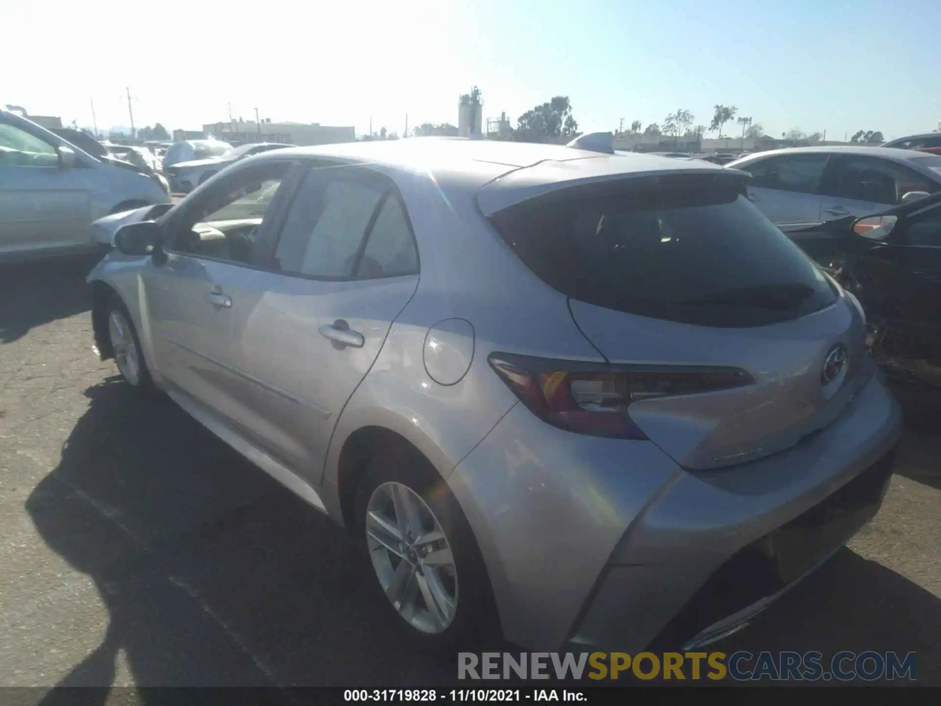 3 Photograph of a damaged car JTNK4RBE8K3062835 TOYOTA COROLLA HATCHBACK 2019