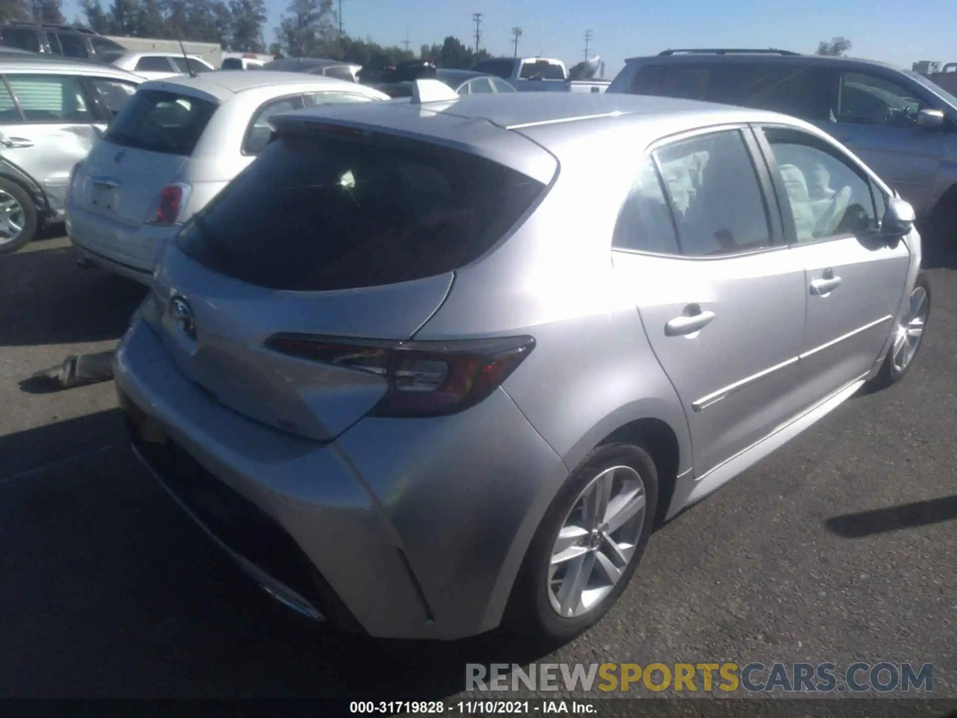 4 Photograph of a damaged car JTNK4RBE8K3062835 TOYOTA COROLLA HATCHBACK 2019