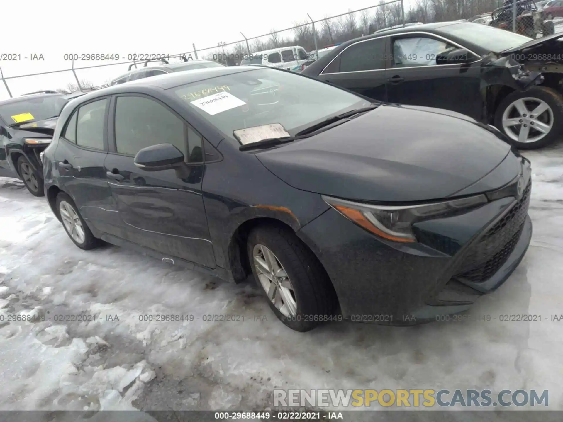 1 Photograph of a damaged car JTNK4RBE8K3063922 TOYOTA COROLLA HATCHBACK 2019