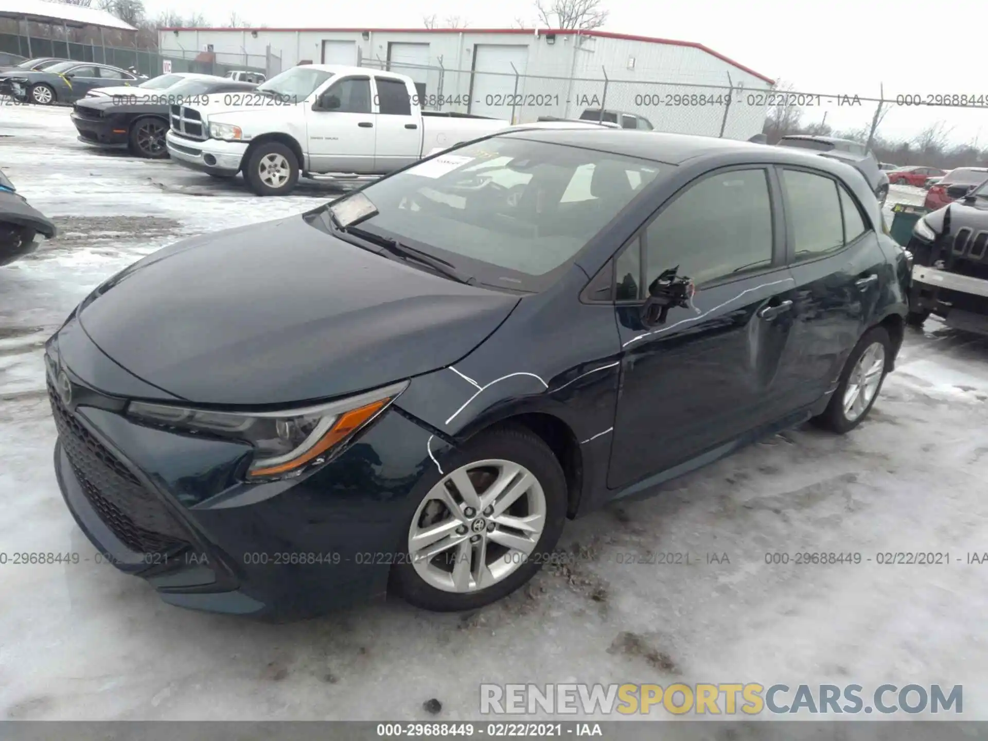 2 Photograph of a damaged car JTNK4RBE8K3063922 TOYOTA COROLLA HATCHBACK 2019