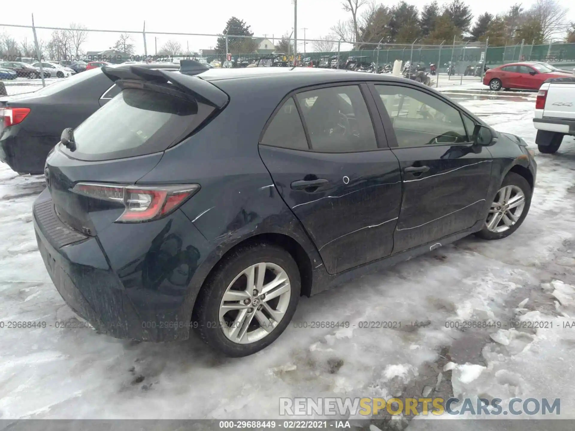 4 Photograph of a damaged car JTNK4RBE8K3063922 TOYOTA COROLLA HATCHBACK 2019