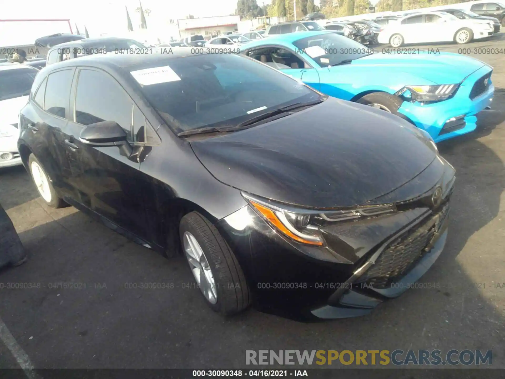 1 Photograph of a damaged car JTNK4RBE8K3066674 TOYOTA COROLLA HATCHBACK 2019