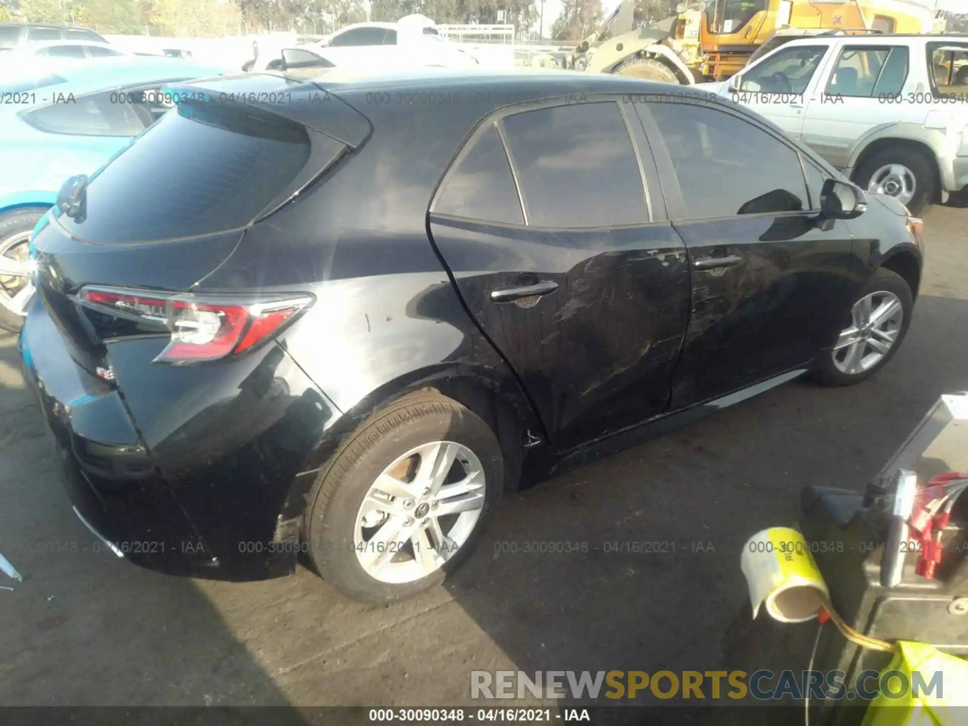 4 Photograph of a damaged car JTNK4RBE8K3066674 TOYOTA COROLLA HATCHBACK 2019