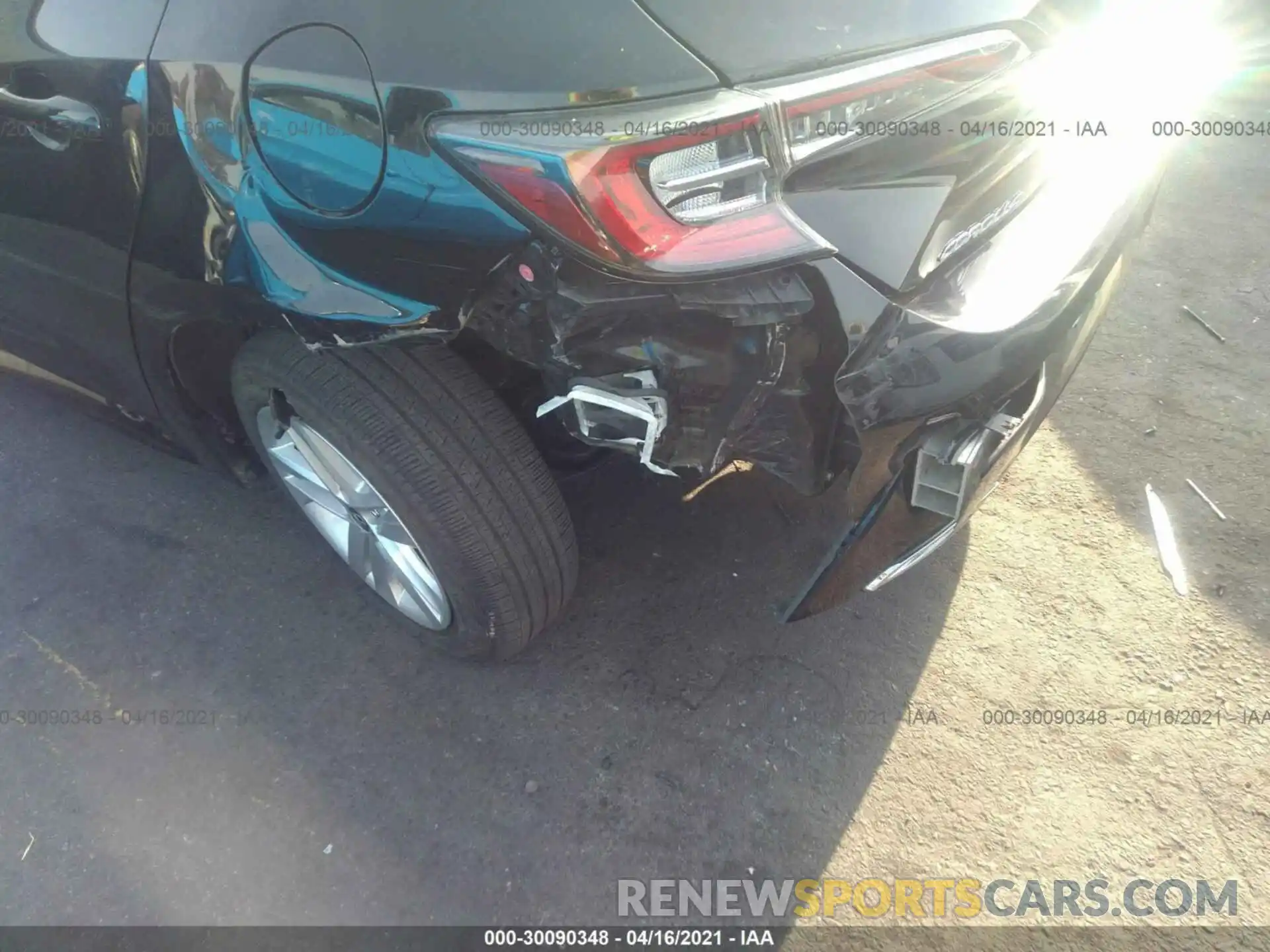 6 Photograph of a damaged car JTNK4RBE8K3066674 TOYOTA COROLLA HATCHBACK 2019