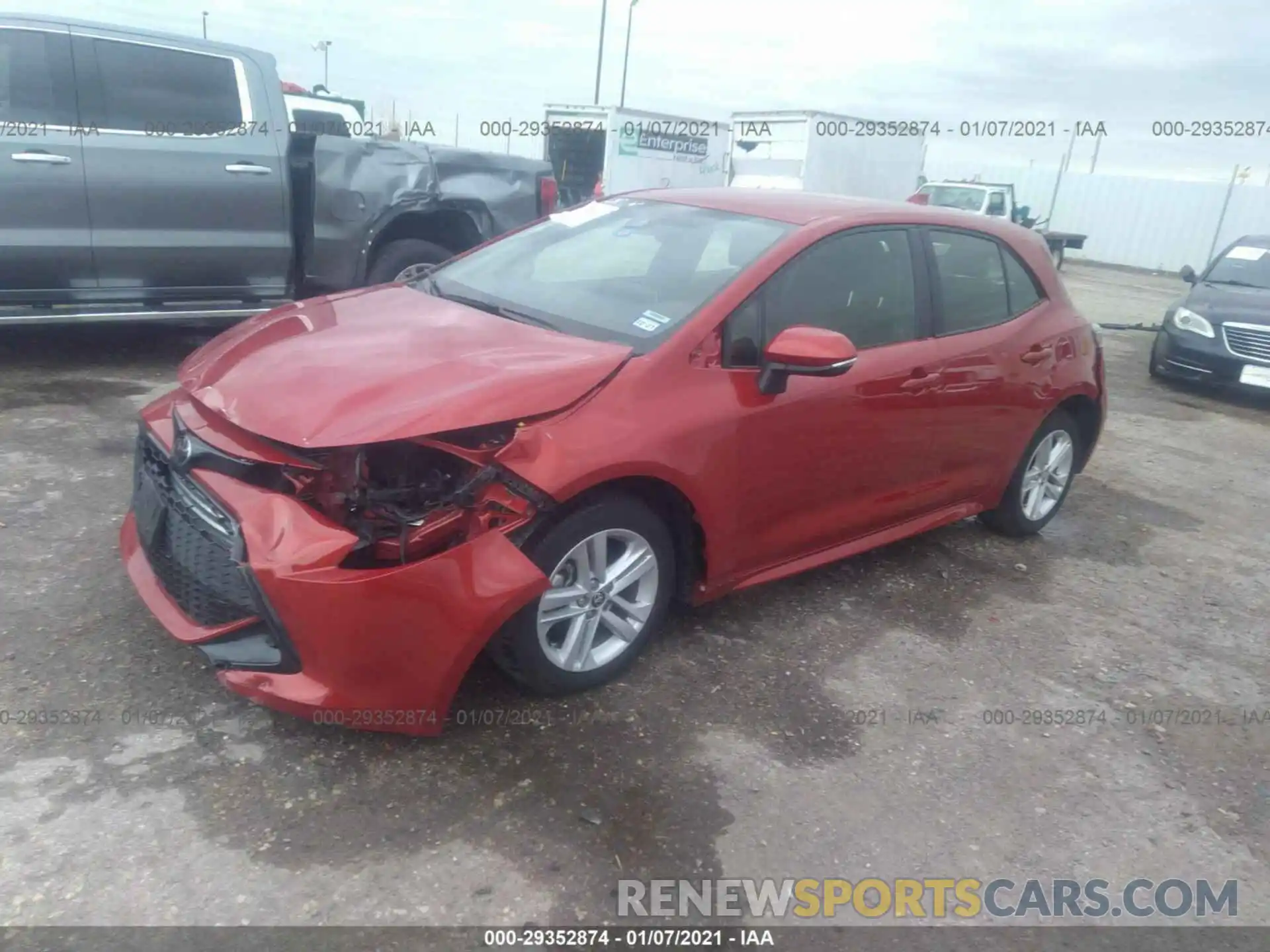 2 Photograph of a damaged car JTNK4RBE8K3071082 TOYOTA COROLLA HATCHBACK 2019