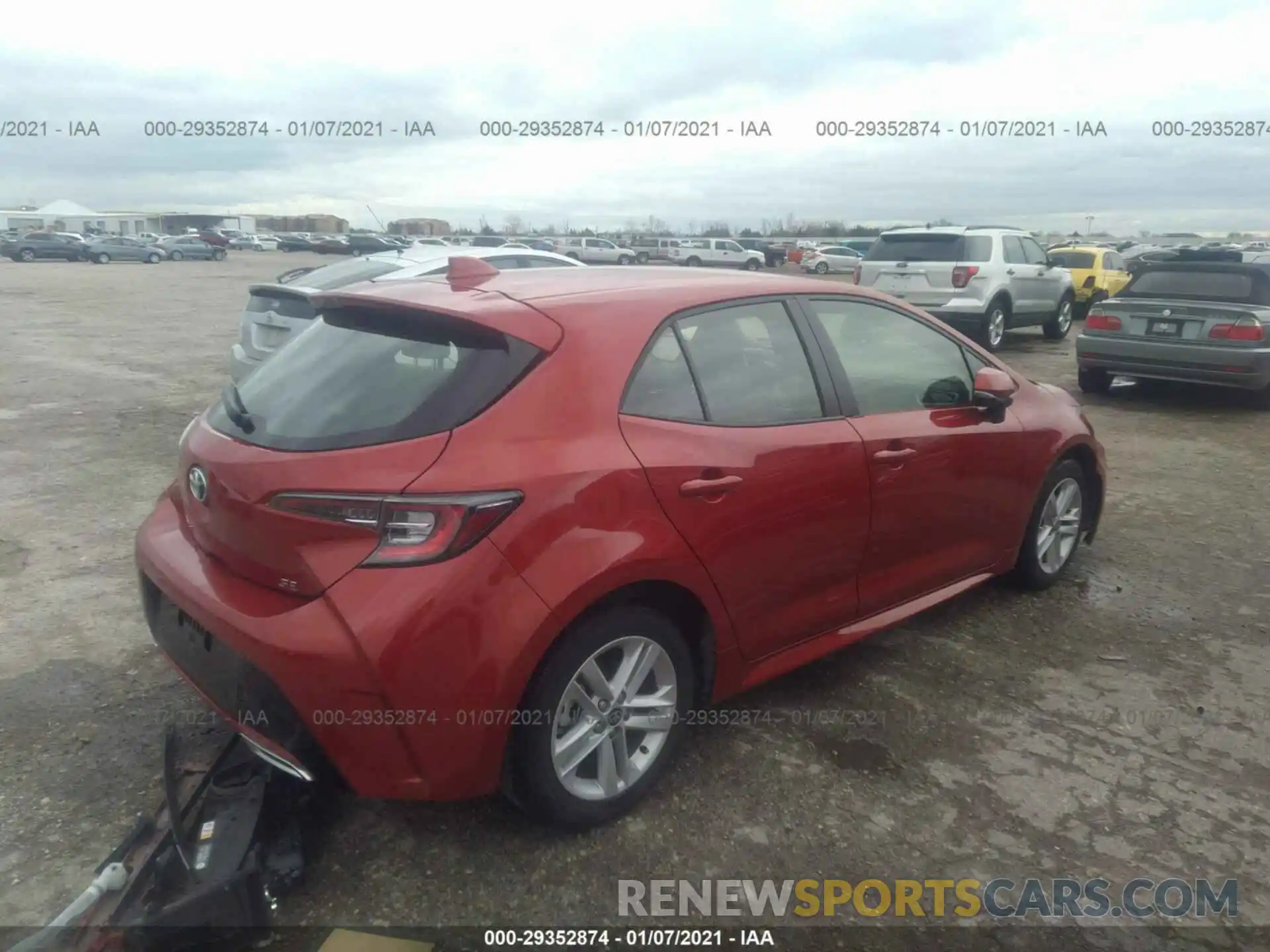 4 Photograph of a damaged car JTNK4RBE8K3071082 TOYOTA COROLLA HATCHBACK 2019