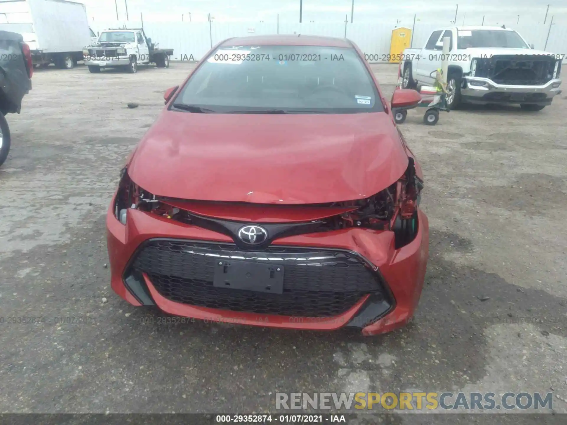 6 Photograph of a damaged car JTNK4RBE8K3071082 TOYOTA COROLLA HATCHBACK 2019