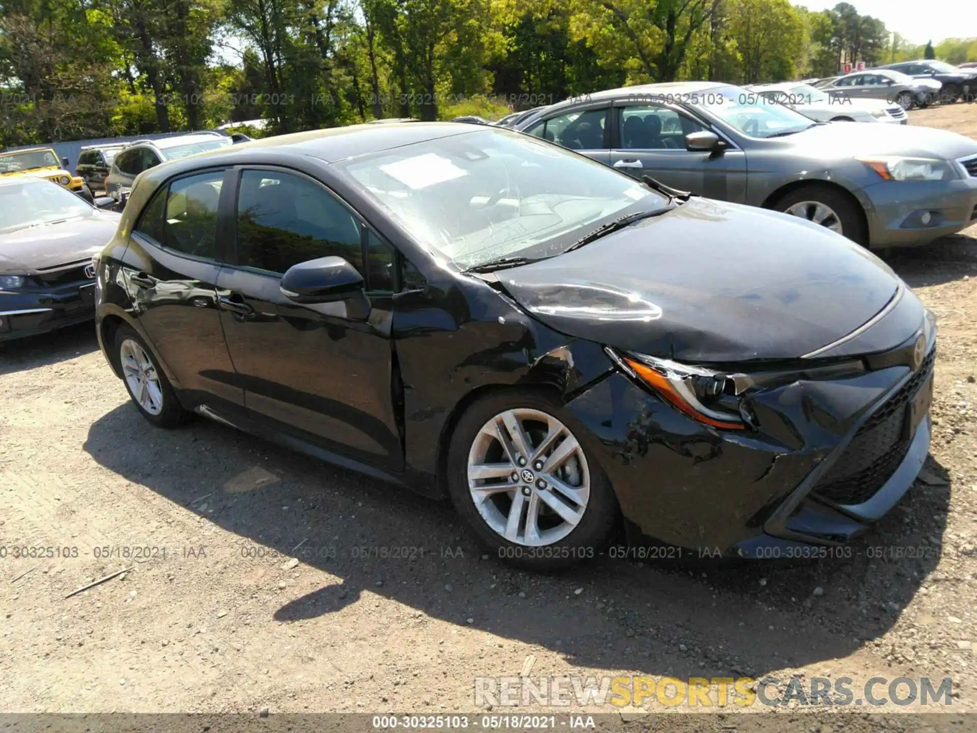 1 Photograph of a damaged car JTNK4RBE9K3000229 TOYOTA COROLLA HATCHBACK 2019