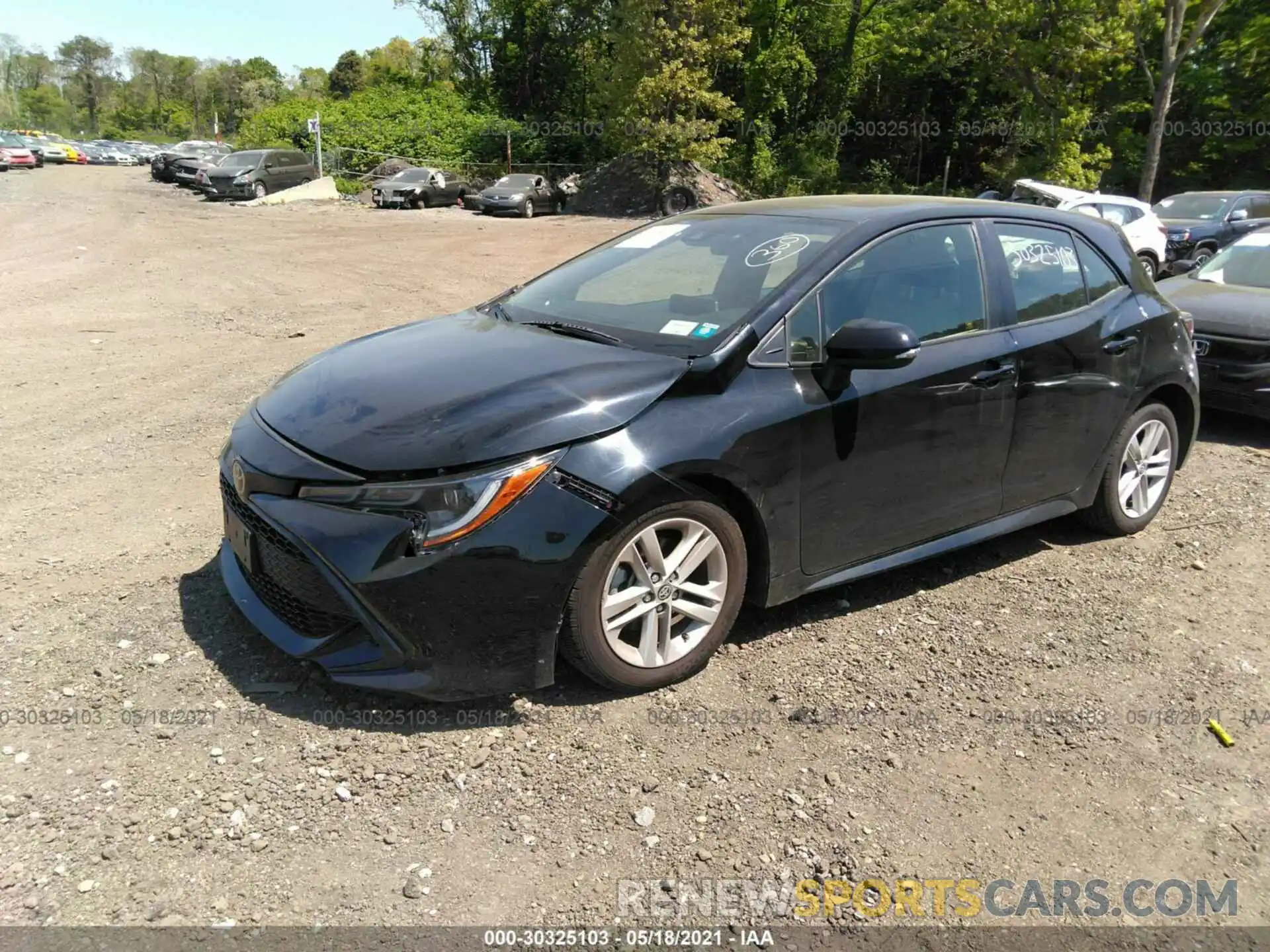 2 Photograph of a damaged car JTNK4RBE9K3000229 TOYOTA COROLLA HATCHBACK 2019