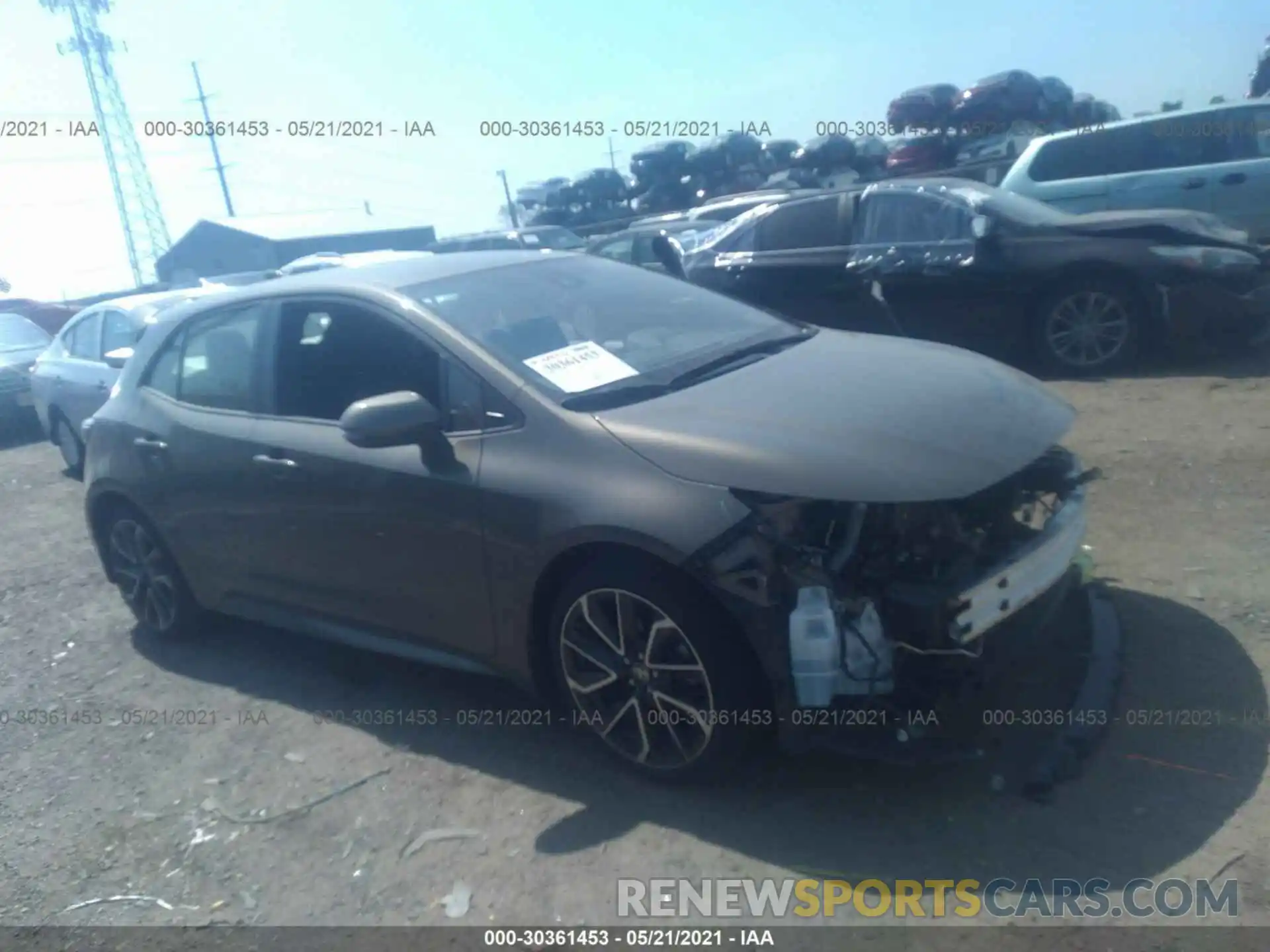 1 Photograph of a damaged car JTNK4RBE9K3002255 TOYOTA COROLLA HATCHBACK 2019