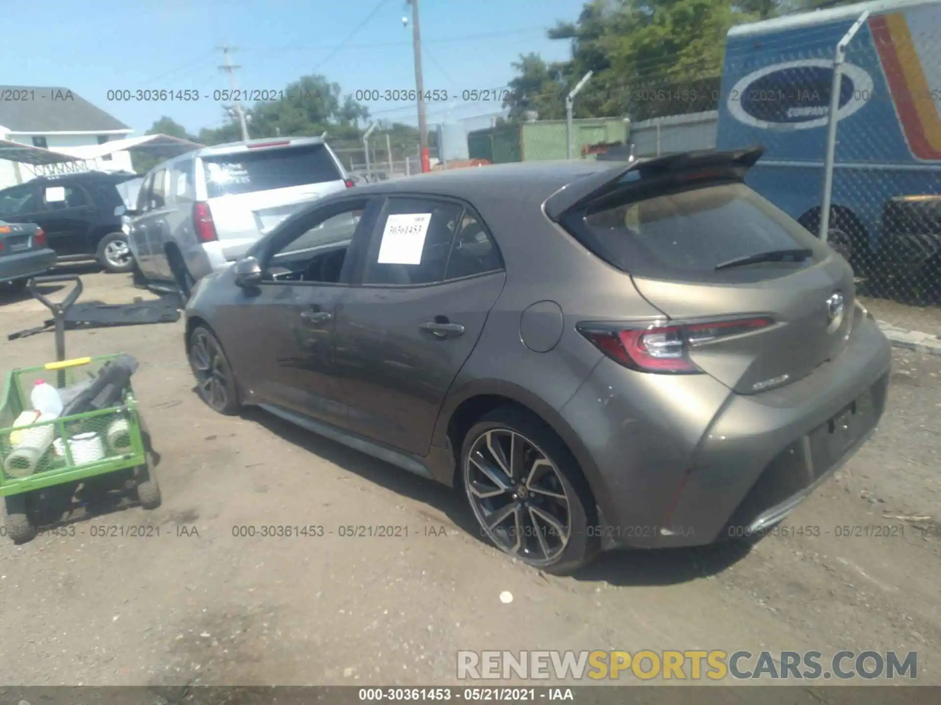 3 Photograph of a damaged car JTNK4RBE9K3002255 TOYOTA COROLLA HATCHBACK 2019