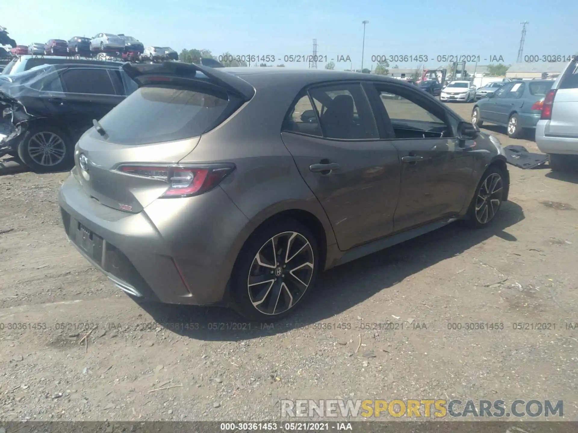 4 Photograph of a damaged car JTNK4RBE9K3002255 TOYOTA COROLLA HATCHBACK 2019