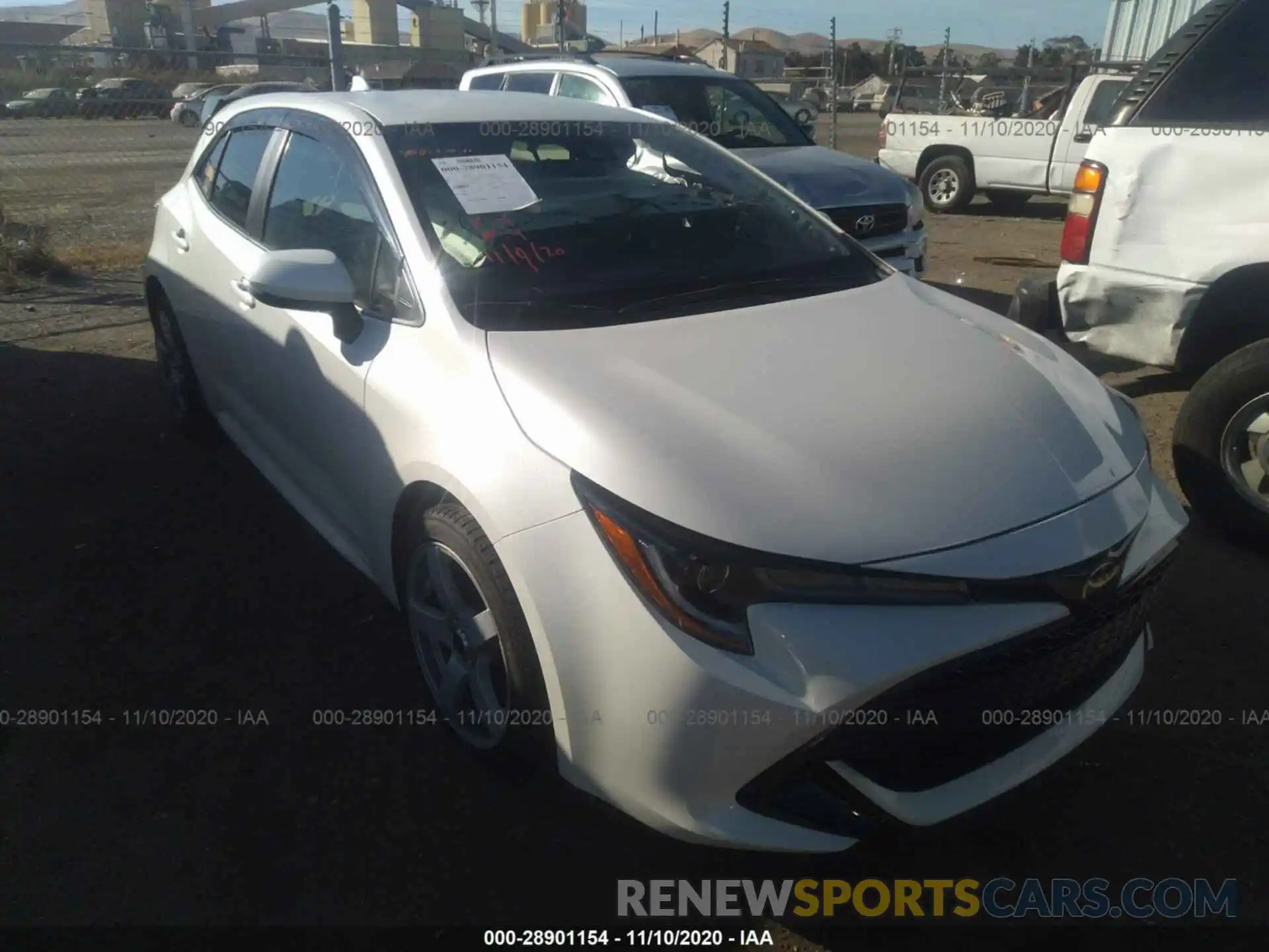 1 Photograph of a damaged car JTNK4RBE9K3010629 TOYOTA COROLLA HATCHBACK 2019