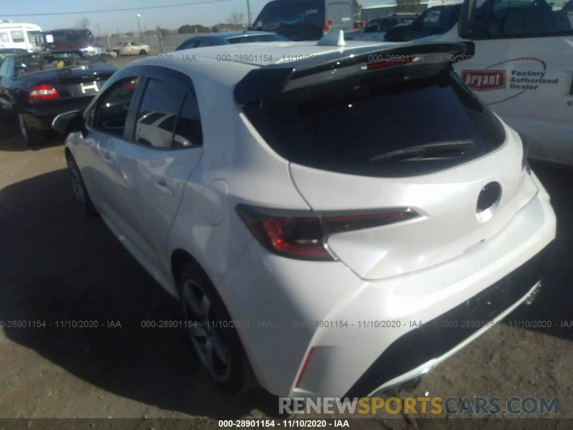 3 Photograph of a damaged car JTNK4RBE9K3010629 TOYOTA COROLLA HATCHBACK 2019