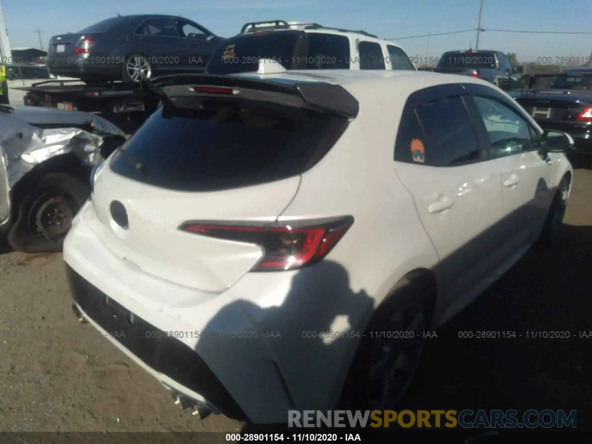 4 Photograph of a damaged car JTNK4RBE9K3010629 TOYOTA COROLLA HATCHBACK 2019