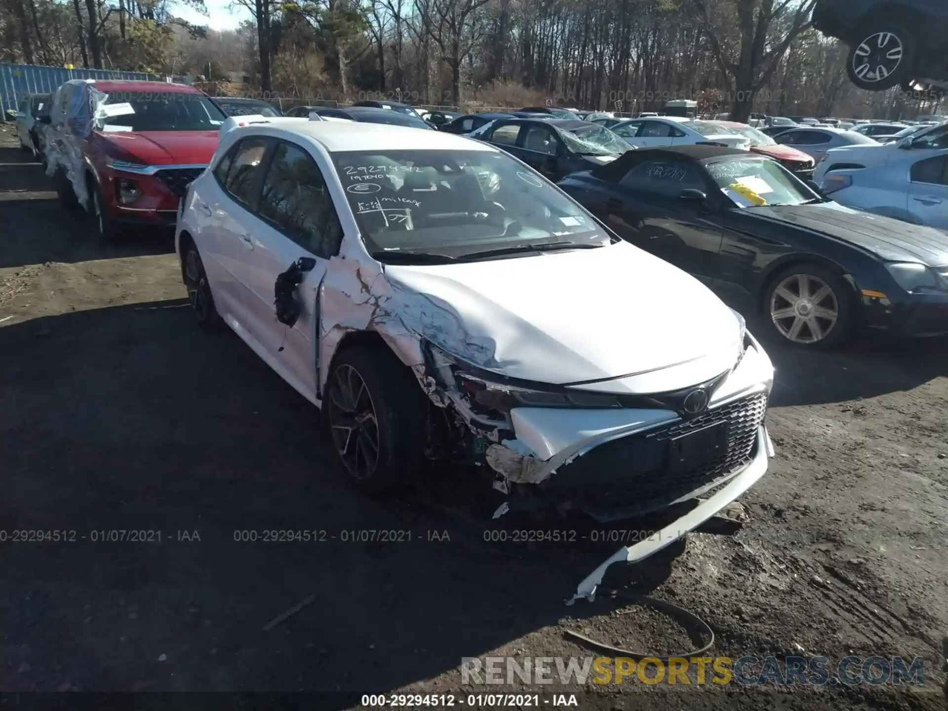 1 Photograph of a damaged car JTNK4RBE9K3011067 TOYOTA COROLLA HATCHBACK 2019