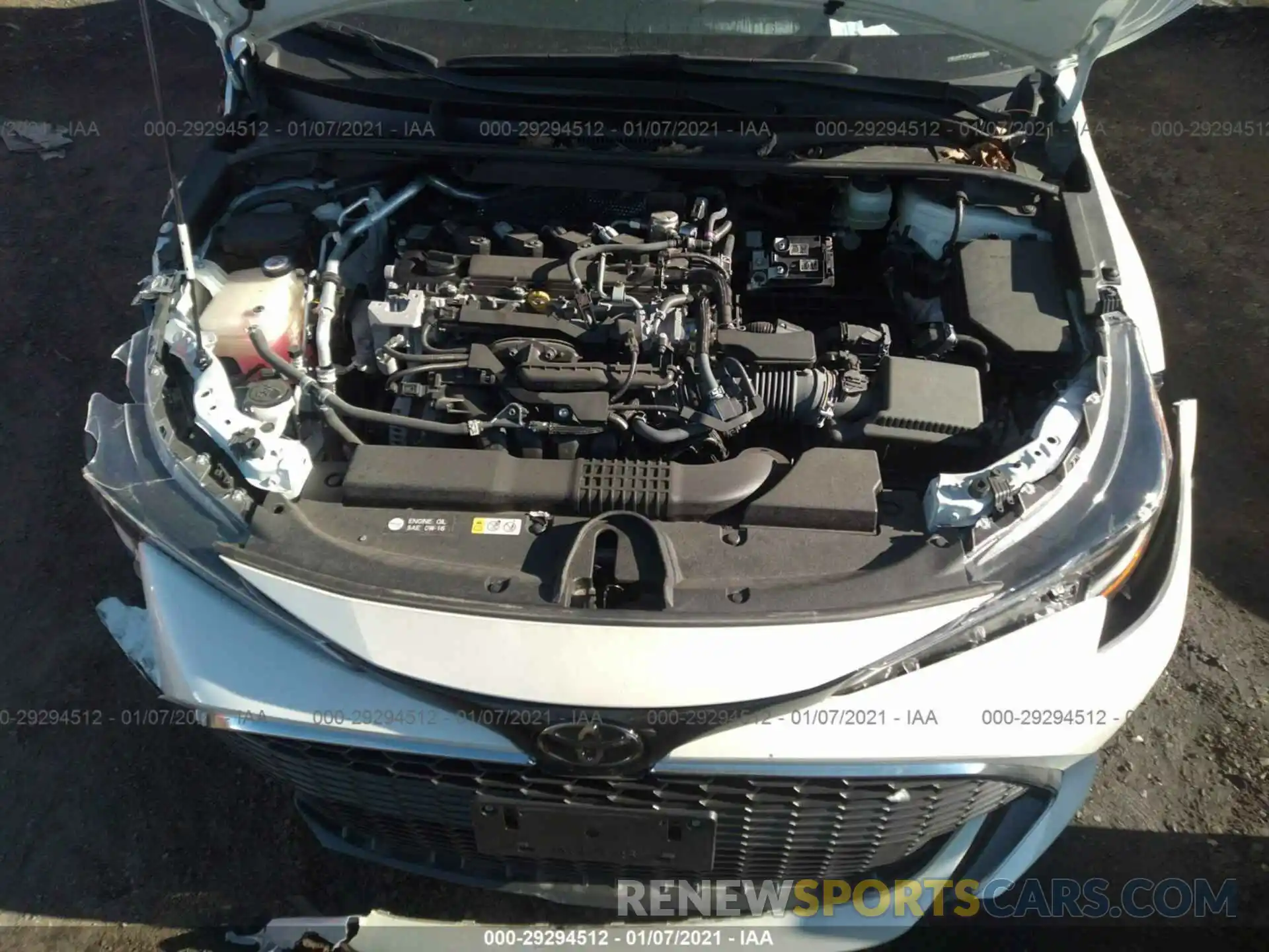 10 Photograph of a damaged car JTNK4RBE9K3011067 TOYOTA COROLLA HATCHBACK 2019