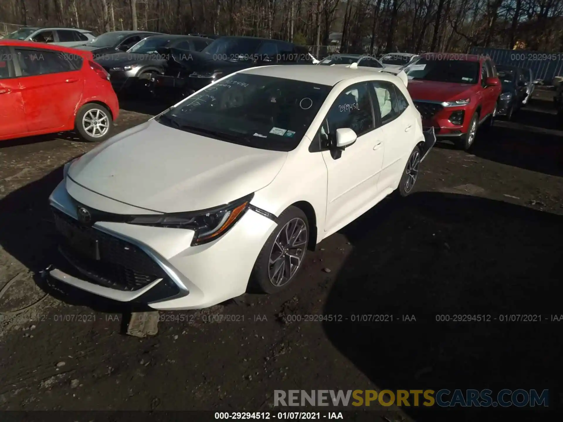 2 Photograph of a damaged car JTNK4RBE9K3011067 TOYOTA COROLLA HATCHBACK 2019