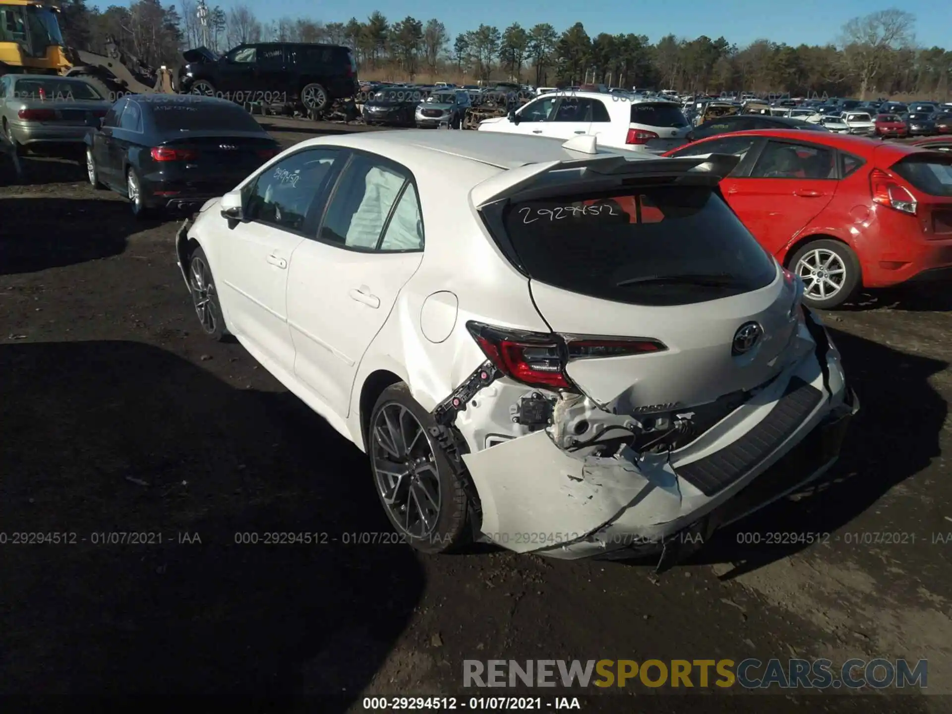 3 Photograph of a damaged car JTNK4RBE9K3011067 TOYOTA COROLLA HATCHBACK 2019