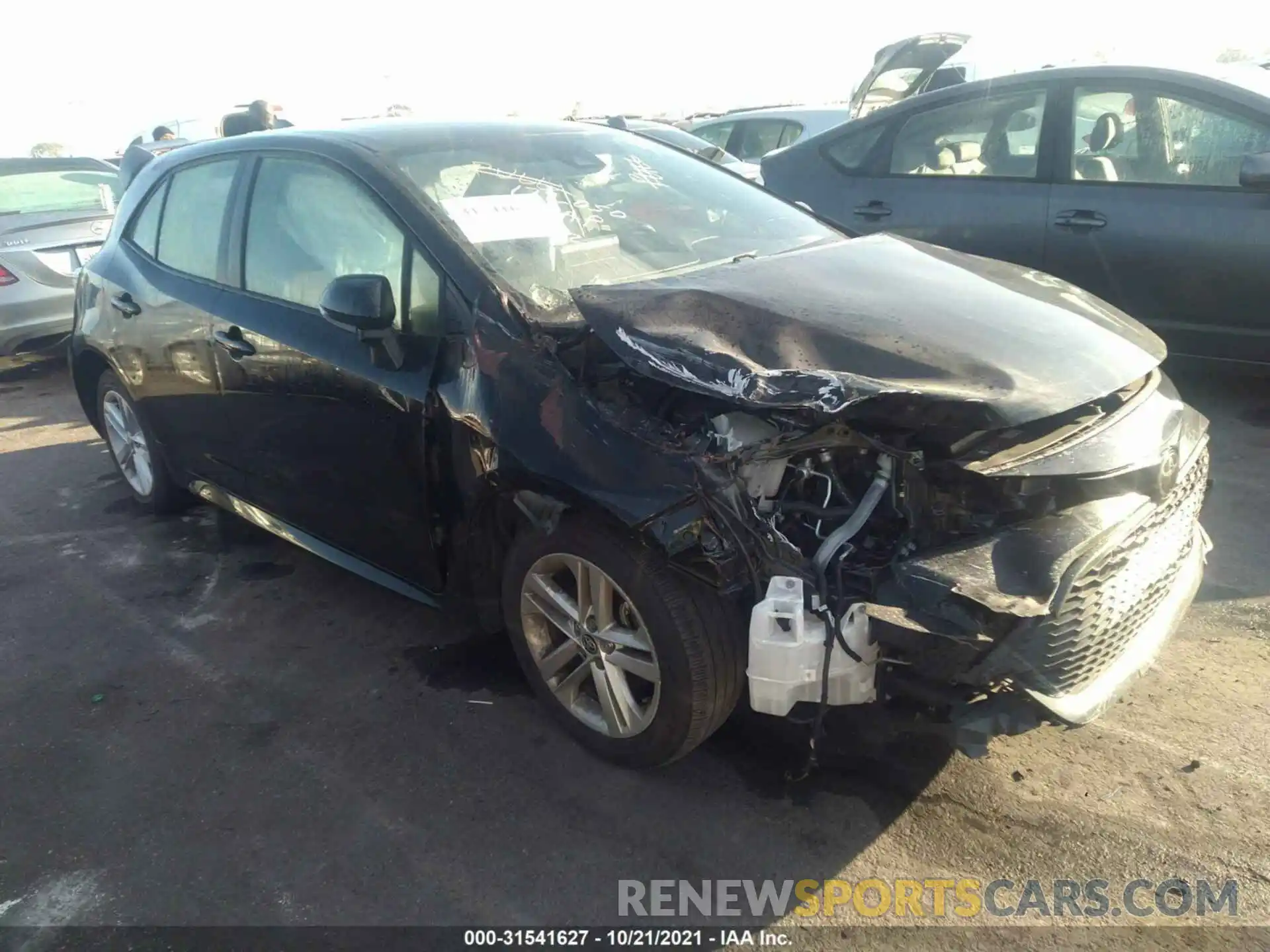 1 Photograph of a damaged car JTNK4RBE9K3012137 TOYOTA COROLLA HATCHBACK 2019