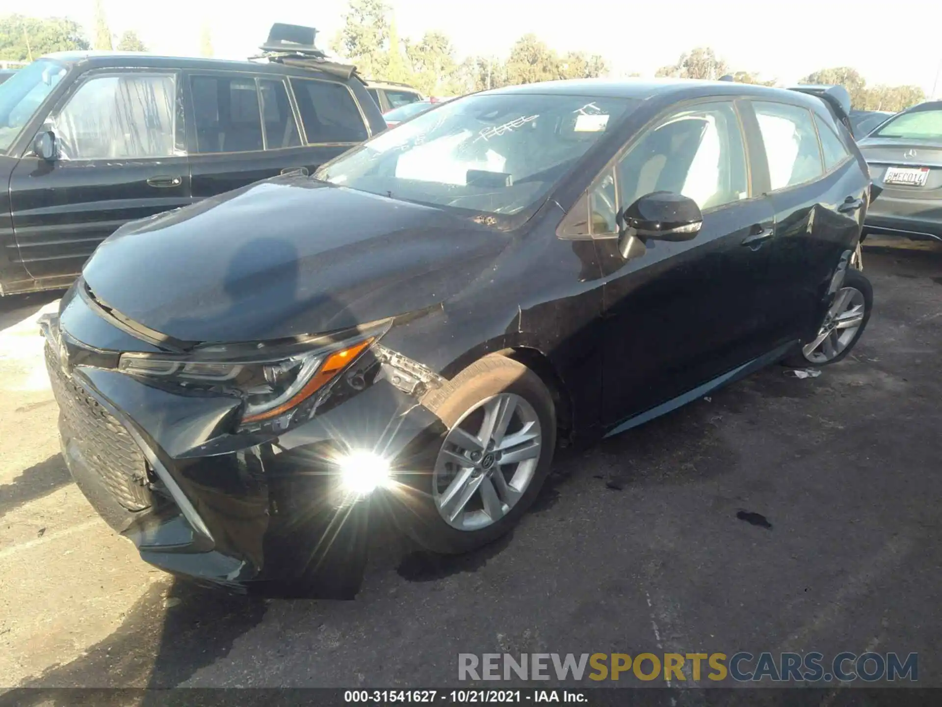 2 Photograph of a damaged car JTNK4RBE9K3012137 TOYOTA COROLLA HATCHBACK 2019