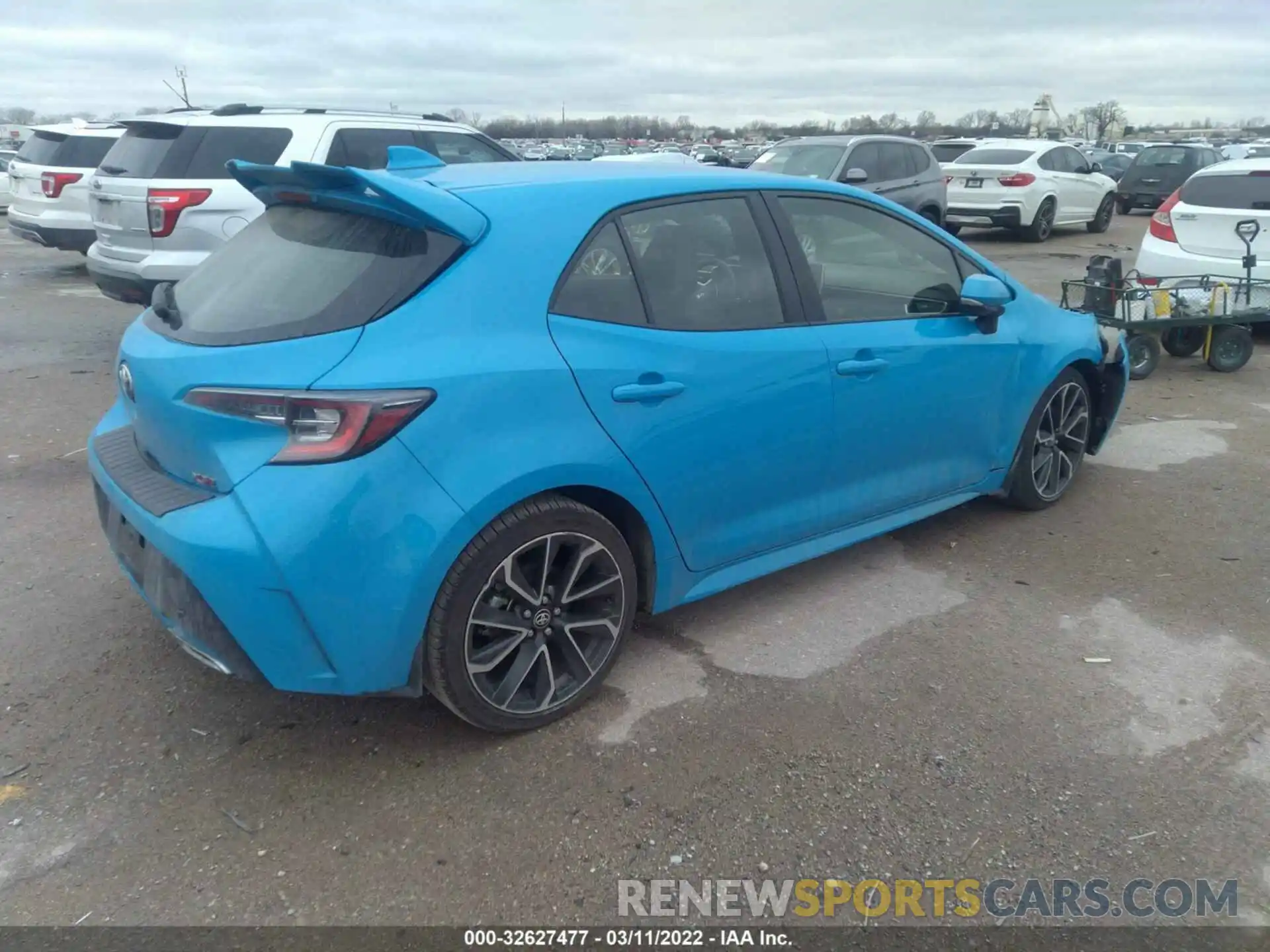 4 Photograph of a damaged car JTNK4RBE9K3012784 TOYOTA COROLLA HATCHBACK 2019