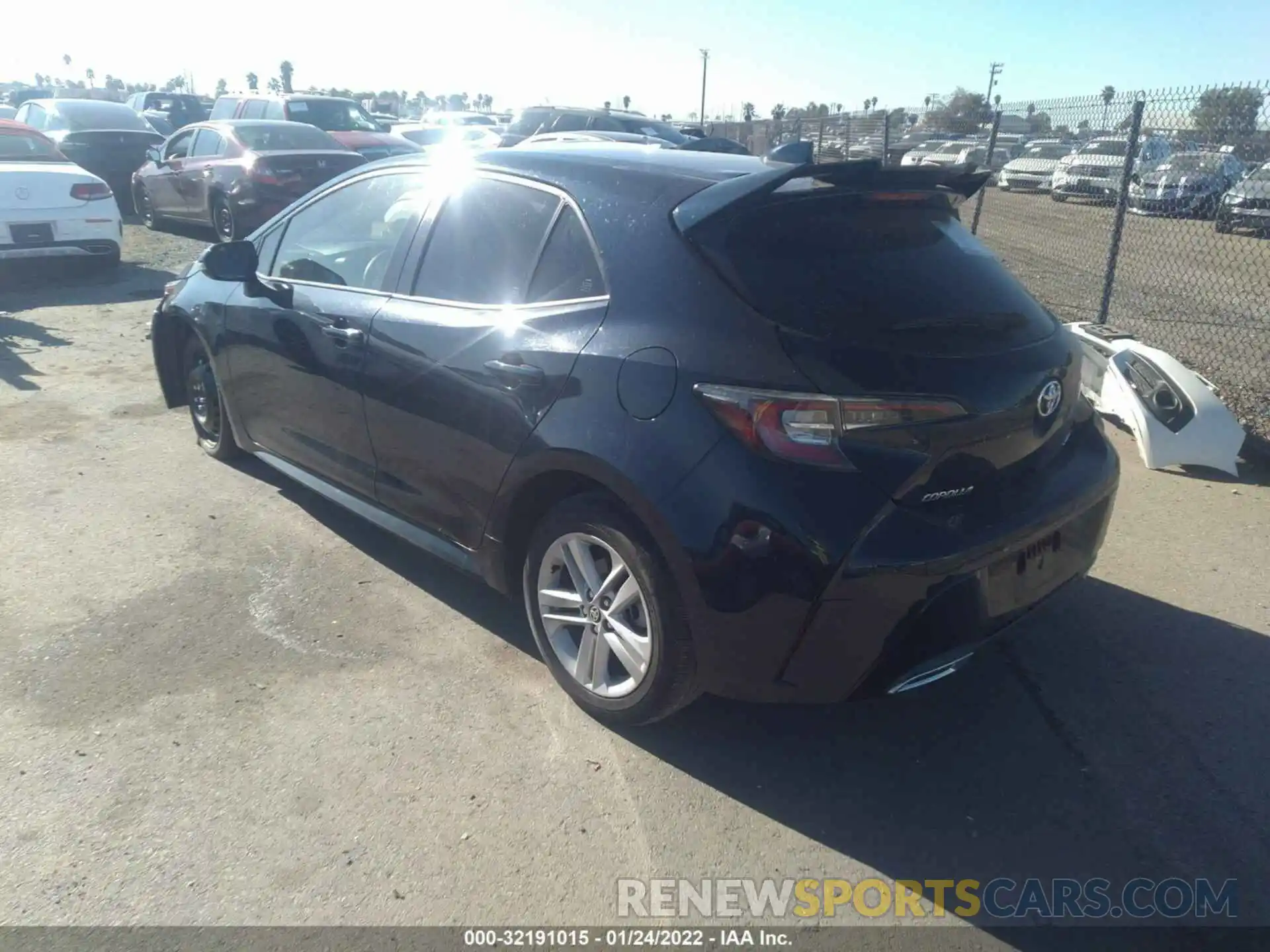 3 Photograph of a damaged car JTNK4RBE9K3018861 TOYOTA COROLLA HATCHBACK 2019