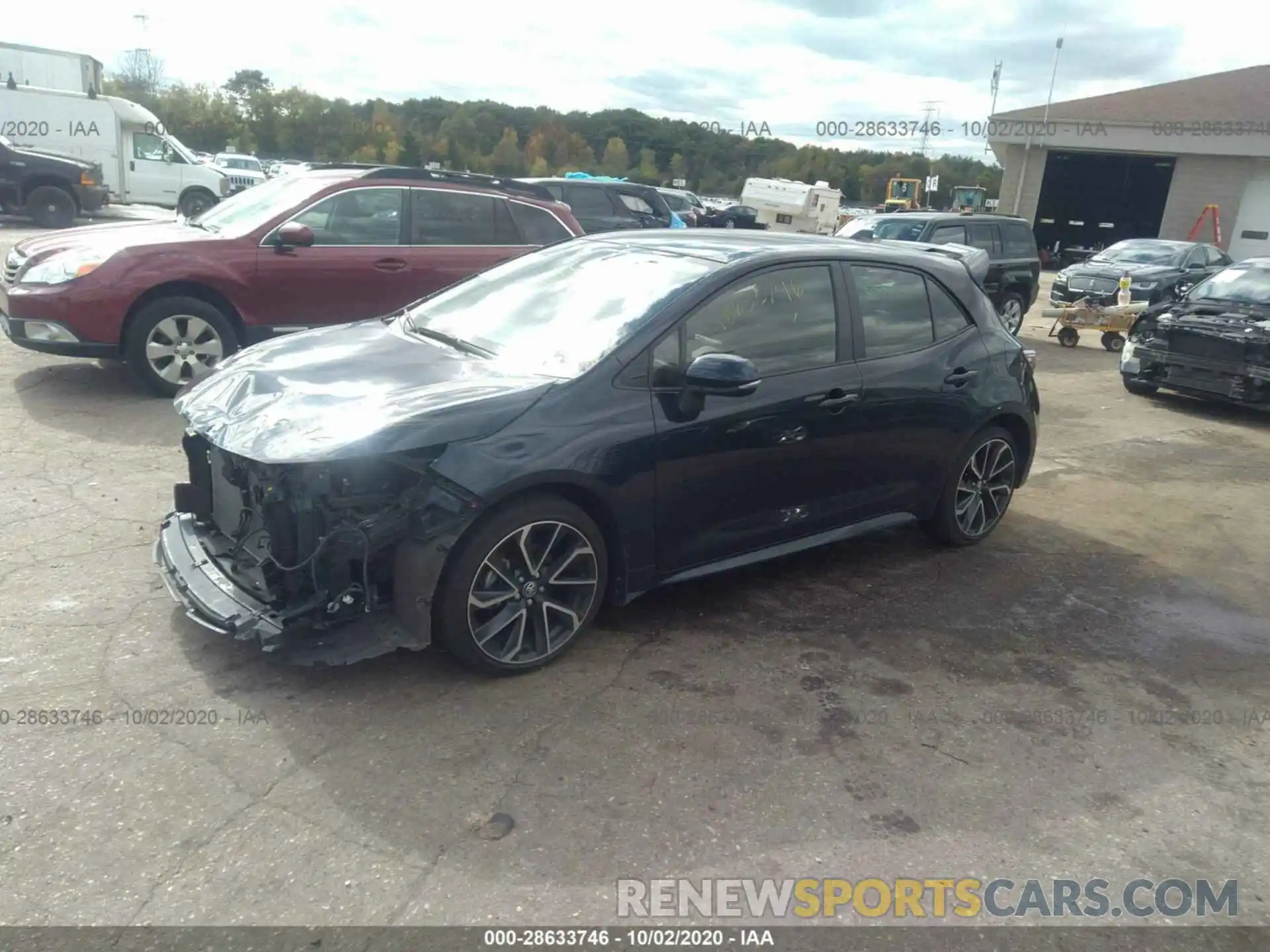 2 Photograph of a damaged car JTNK4RBE9K3019802 TOYOTA COROLLA HATCHBACK 2019