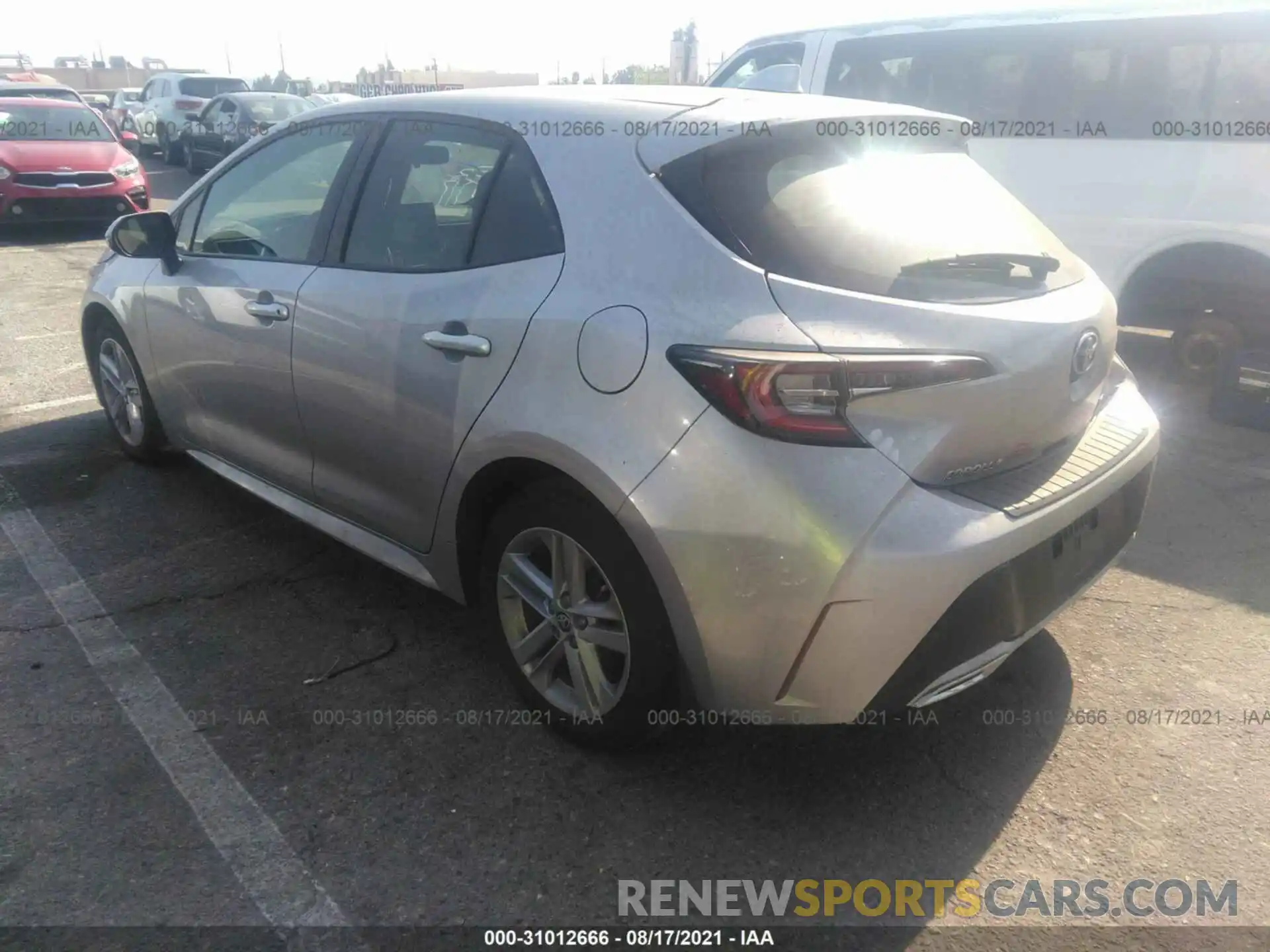 3 Photograph of a damaged car JTNK4RBE9K3022814 TOYOTA COROLLA HATCHBACK 2019