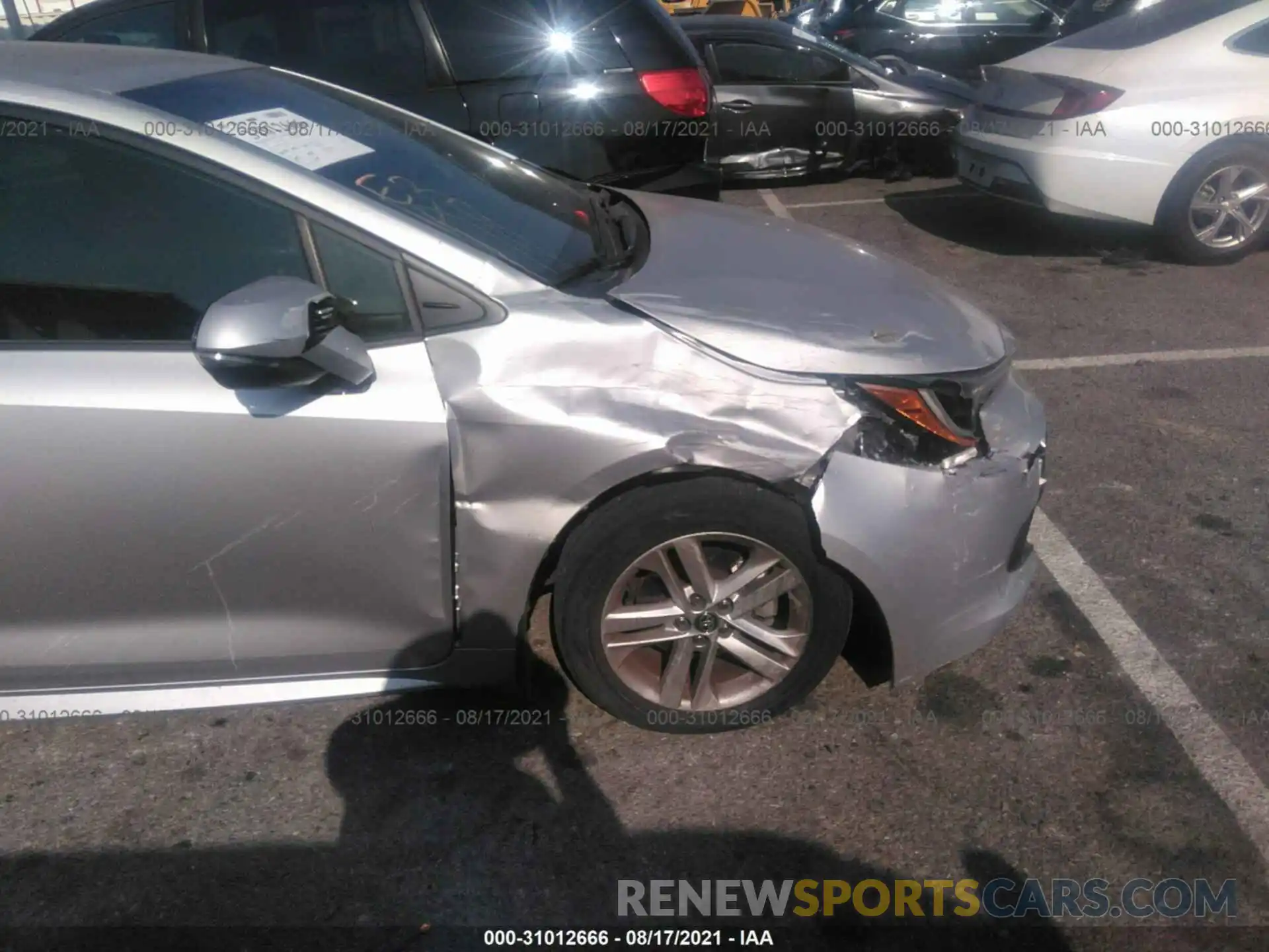 6 Photograph of a damaged car JTNK4RBE9K3022814 TOYOTA COROLLA HATCHBACK 2019