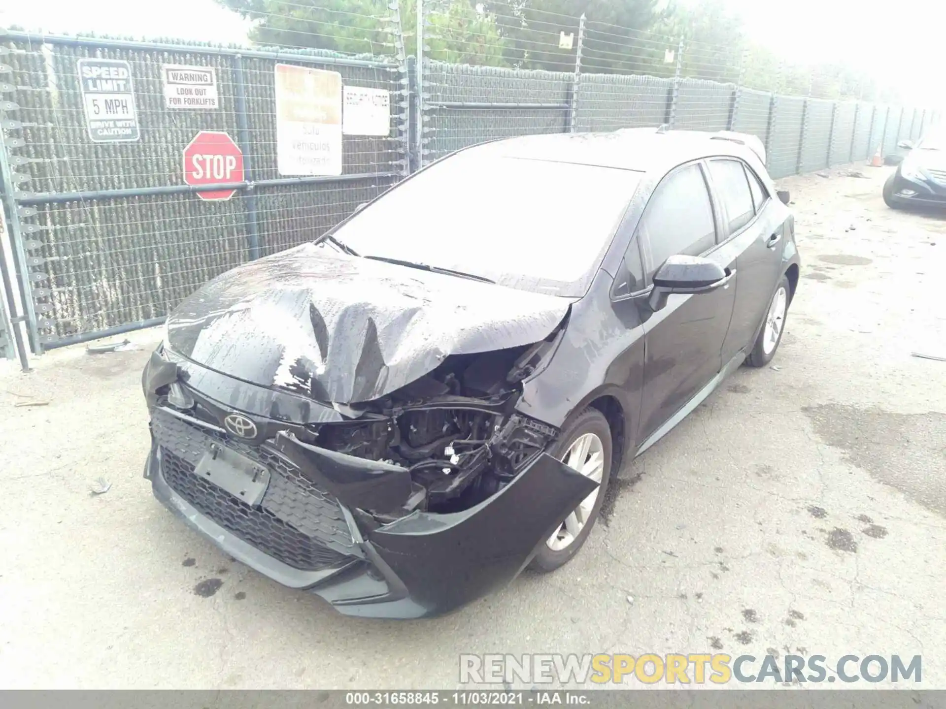 6 Photograph of a damaged car JTNK4RBE9K3025163 TOYOTA COROLLA HATCHBACK 2019