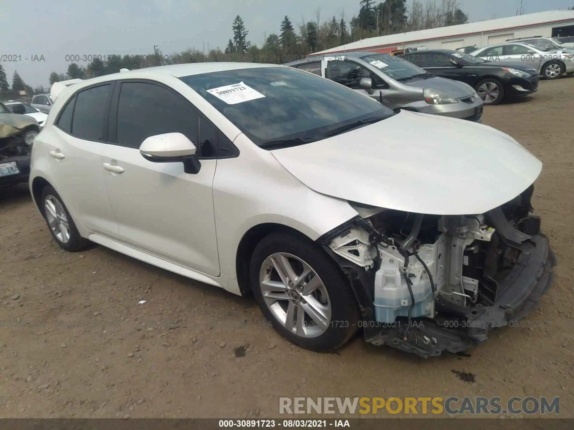 1 Photograph of a damaged car JTNK4RBE9K3028001 TOYOTA COROLLA HATCHBACK 2019