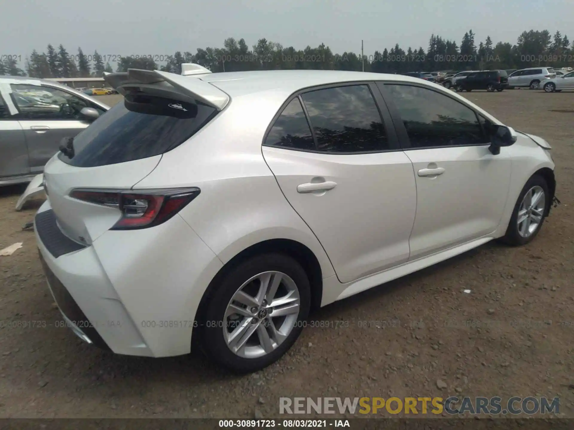 4 Photograph of a damaged car JTNK4RBE9K3028001 TOYOTA COROLLA HATCHBACK 2019