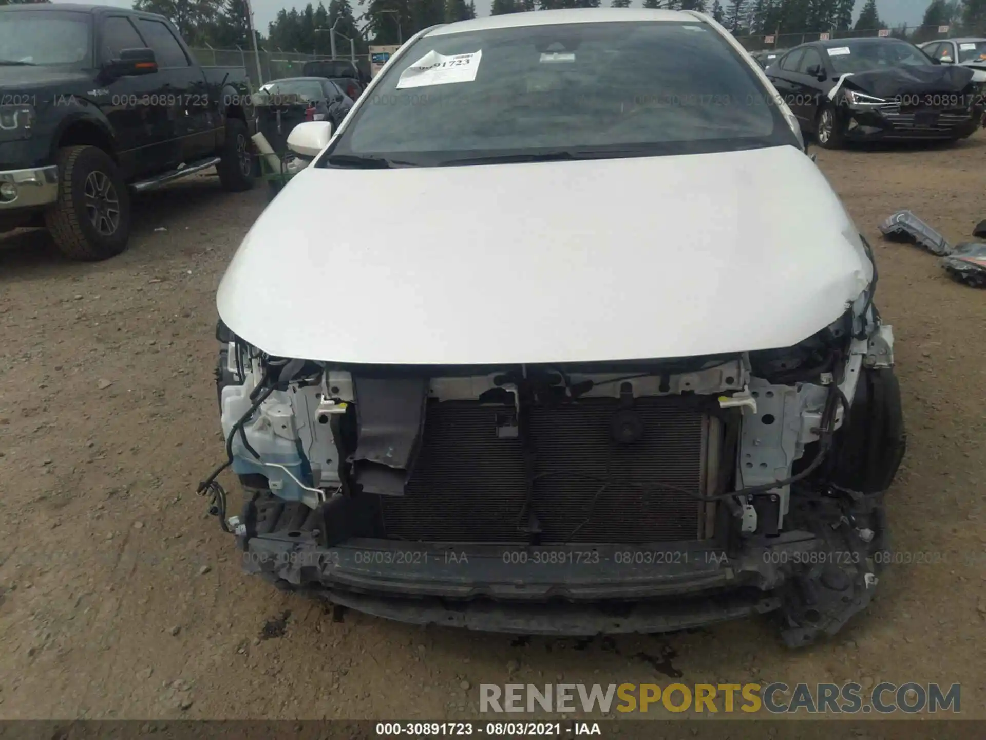 6 Photograph of a damaged car JTNK4RBE9K3028001 TOYOTA COROLLA HATCHBACK 2019