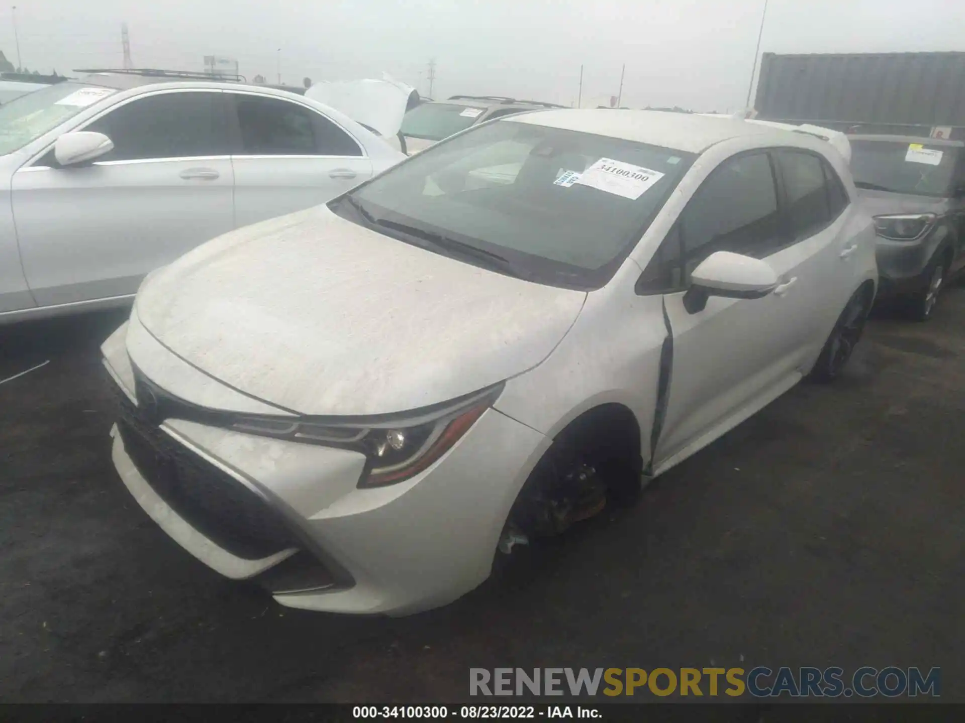 2 Photograph of a damaged car JTNK4RBE9K3031089 TOYOTA COROLLA HATCHBACK 2019