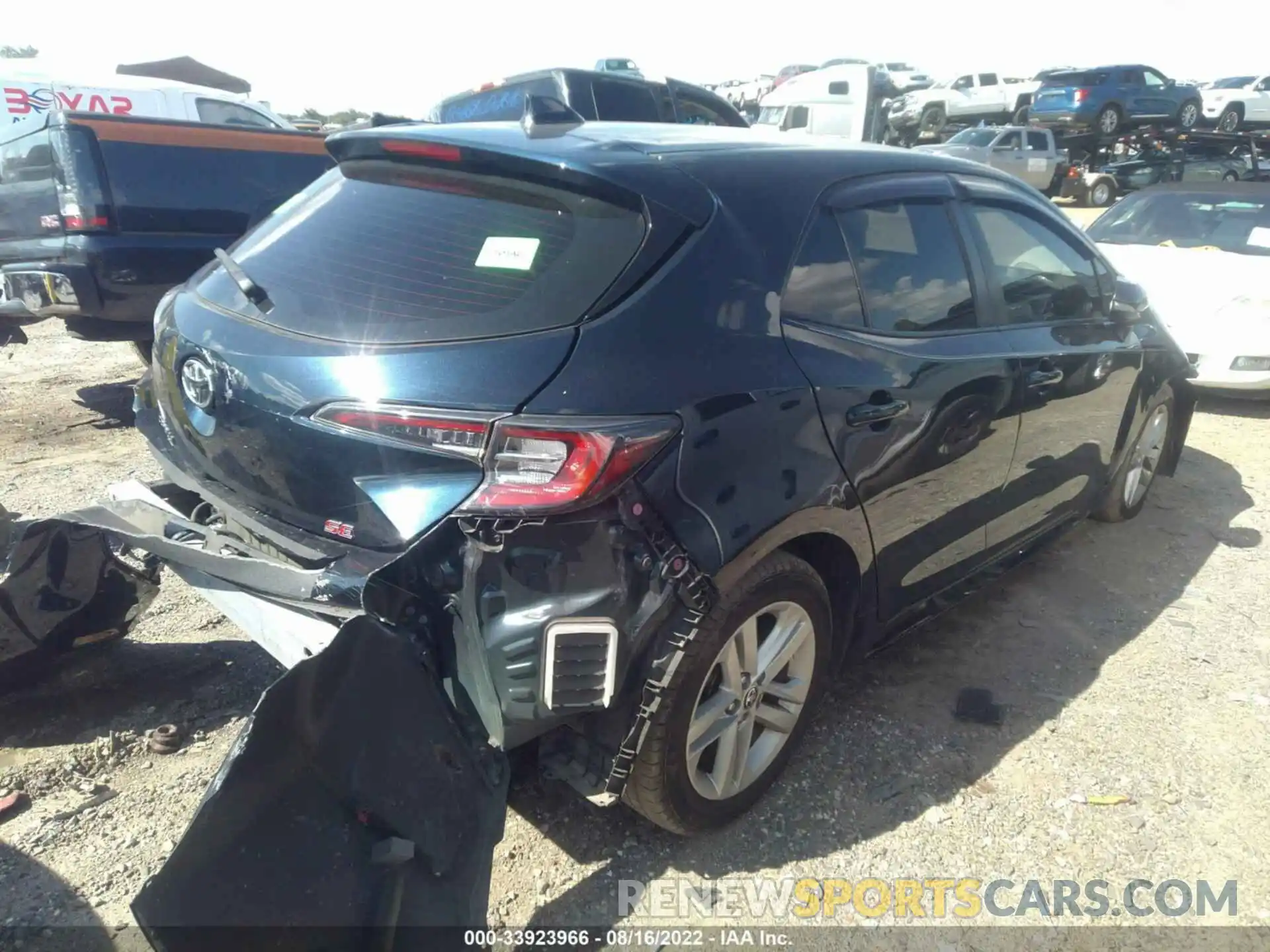 4 Photograph of a damaged car JTNK4RBE9K3031450 TOYOTA COROLLA HATCHBACK 2019