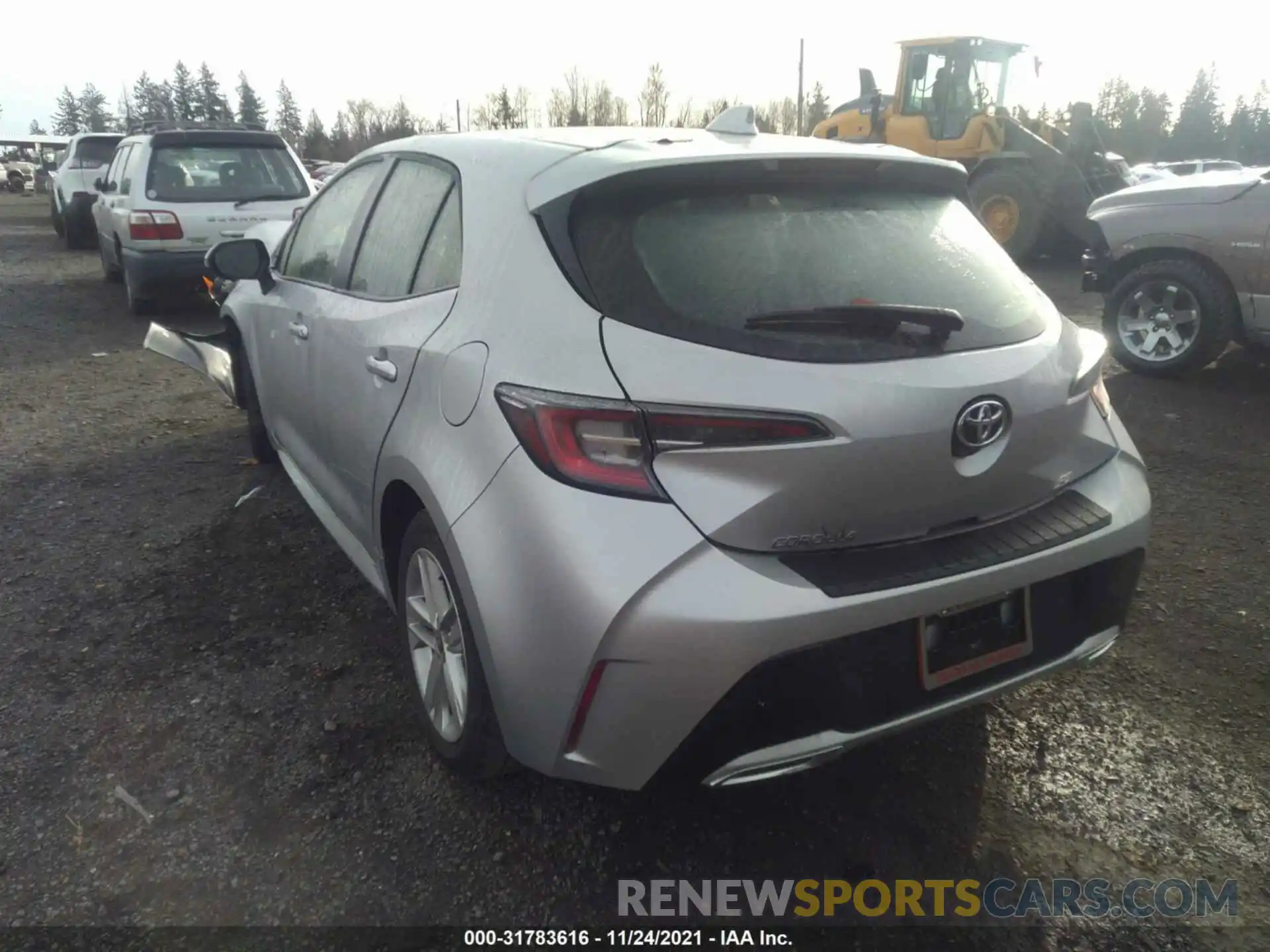 3 Photograph of a damaged car JTNK4RBE9K3039841 TOYOTA COROLLA HATCHBACK 2019